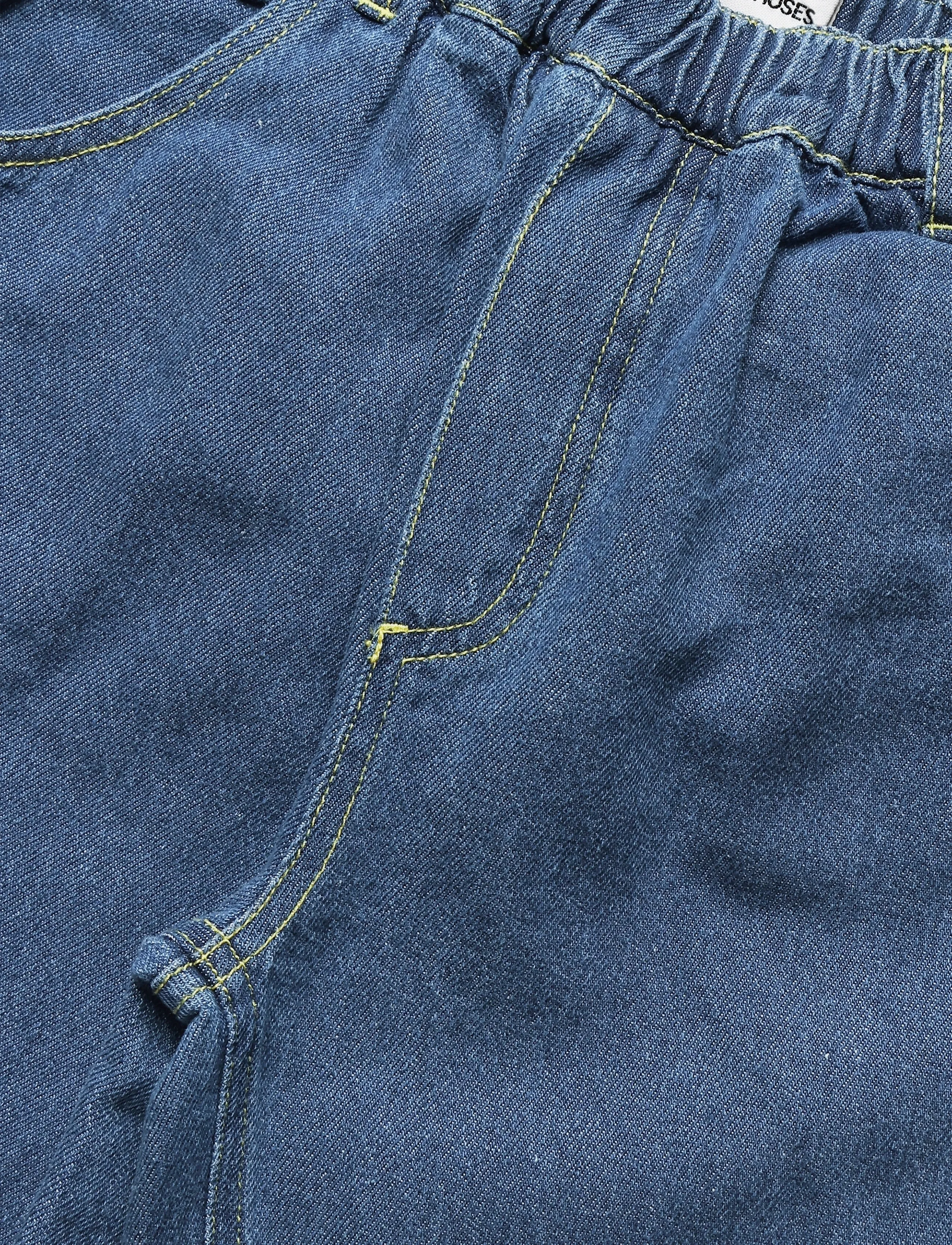 Bobo Choses - Taxi Saurus Tag denim pants - navy - 2
