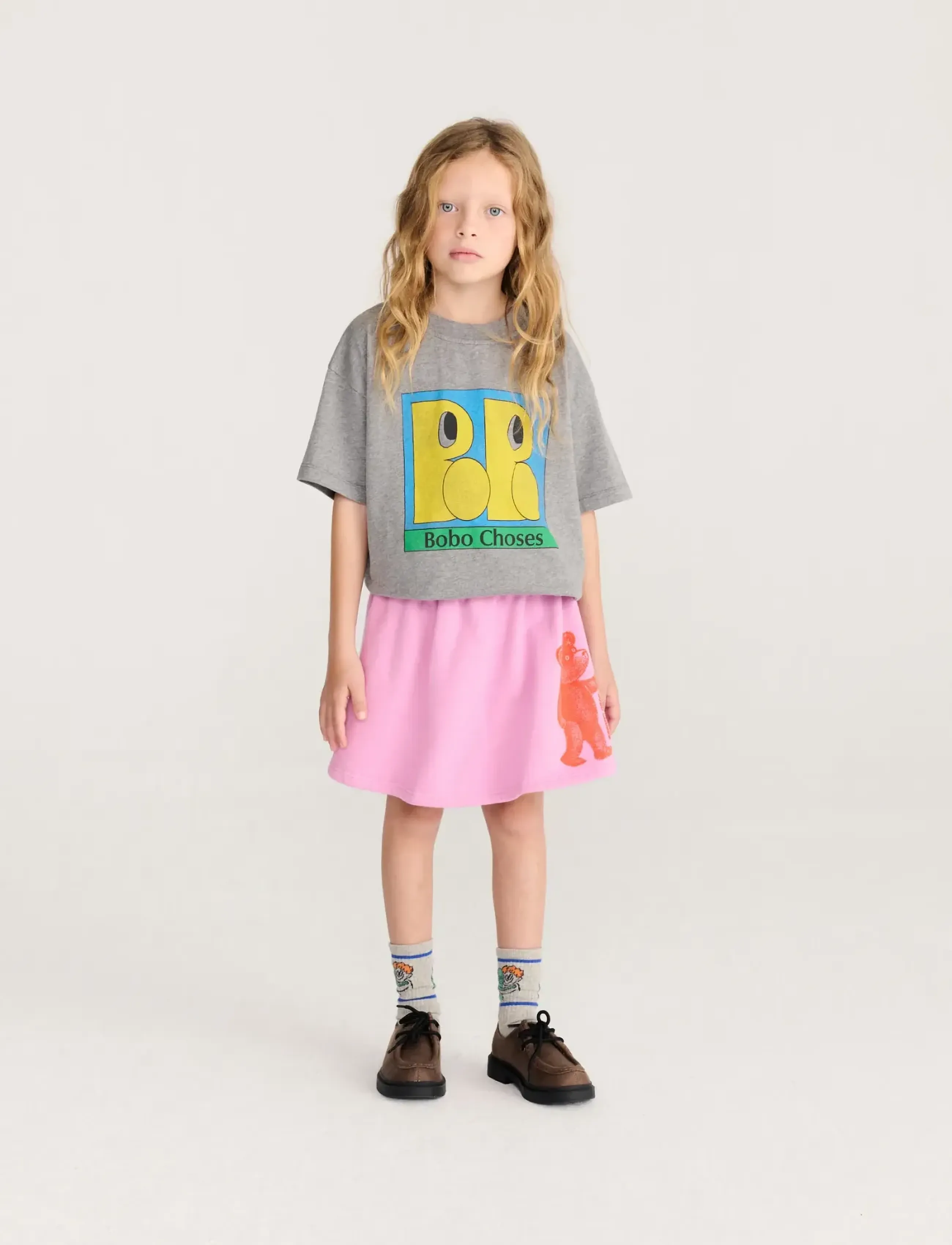 Bobo Choses - Bobo Choses Softpaw Monster fleece skirt - korte nederdele - pink - 3
