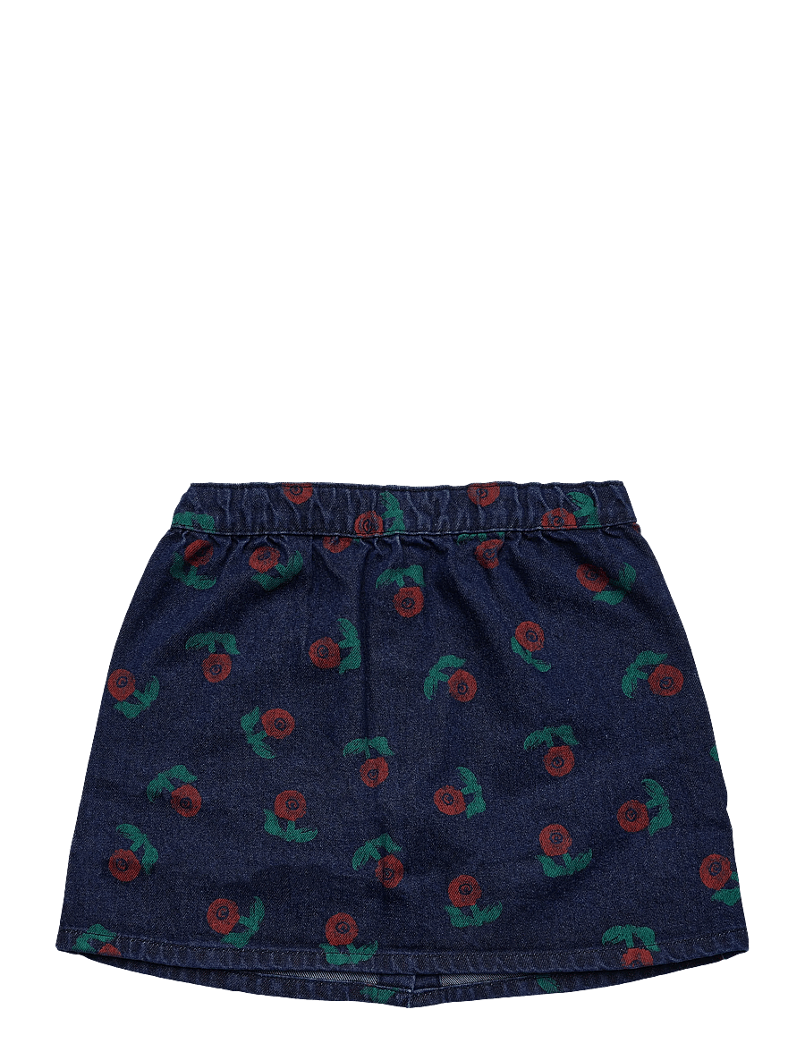 Bobo Choses - Stamp Bloom all over denim skirt - jeansröcke - navy - 1