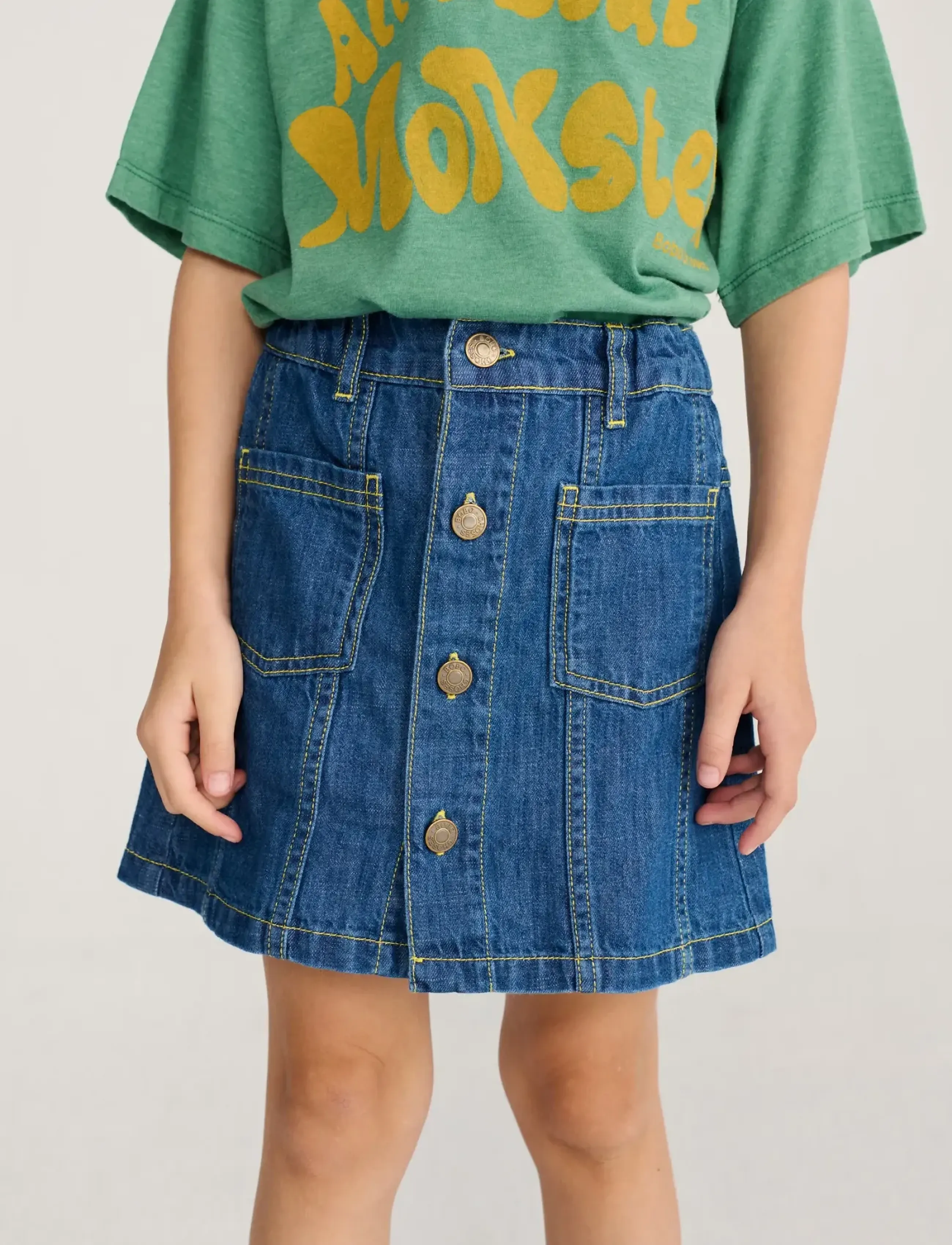 Bobo Choses - Booo bo Choses Tag denim skirt - denimnederdele - navy - 2