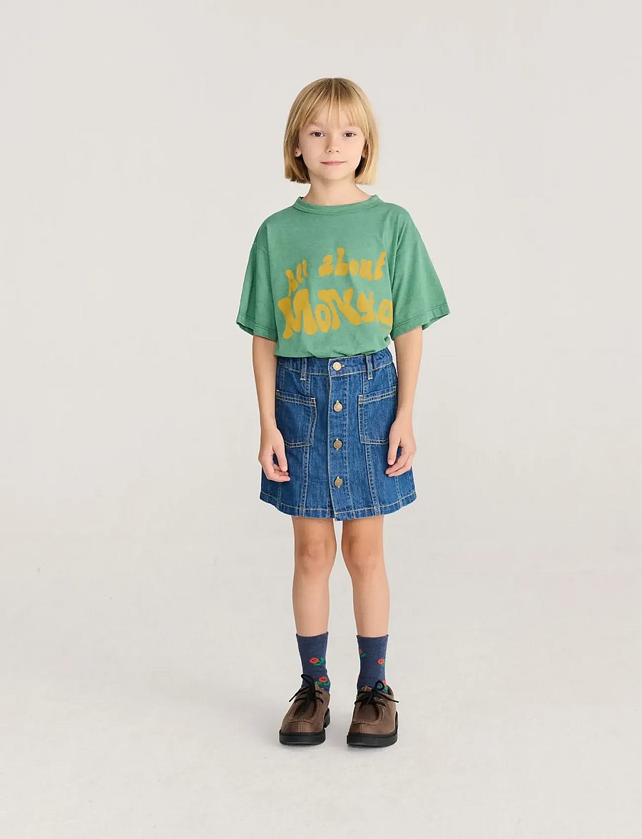 Bobo Choses - Booo bo Choses Tag denim skirt - denimnederdele - navy - 3