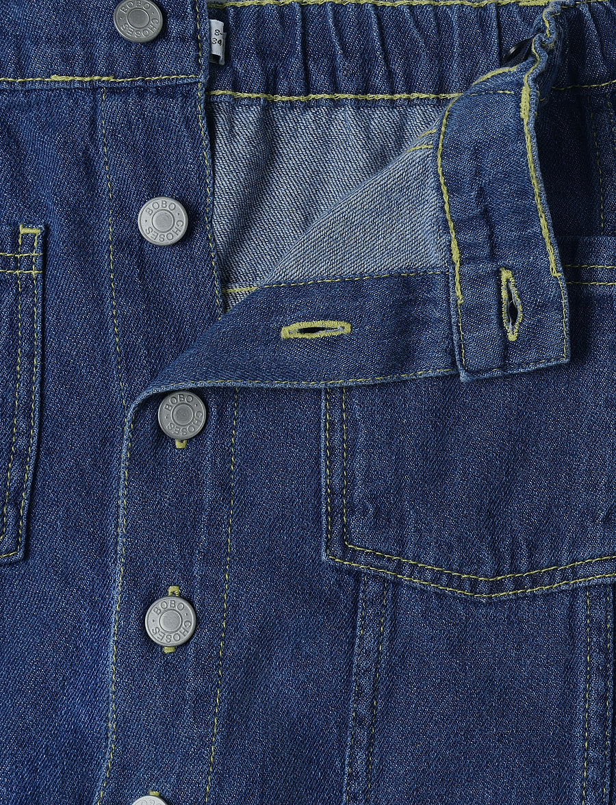 Bobo Choses - Booo bo Choses Tag denim skirt - jeansröcke - navy - 2