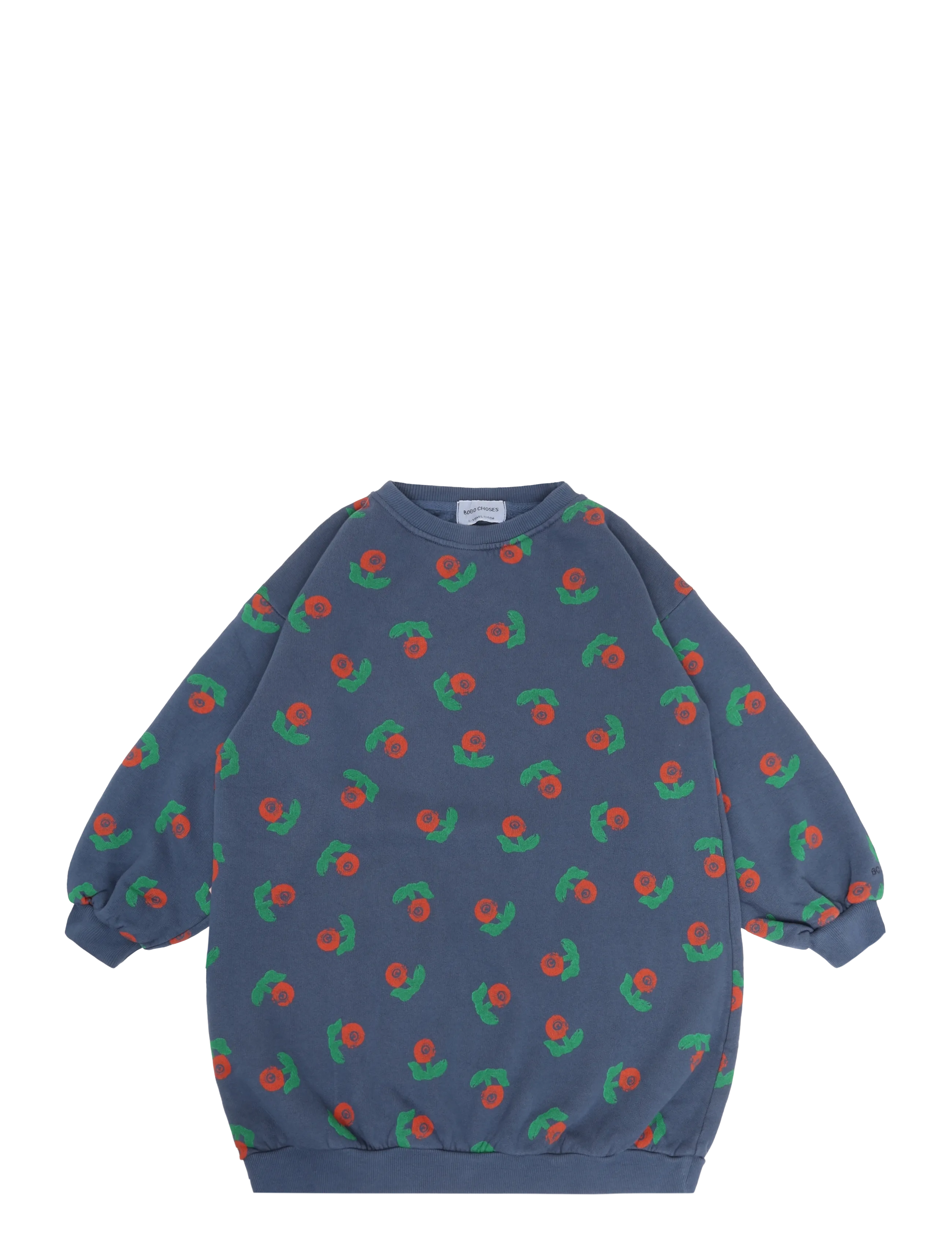 Bobo Choses Stamp Bloom all over sweatshirt dress - Lapsed 98–134 - NAVY / navy