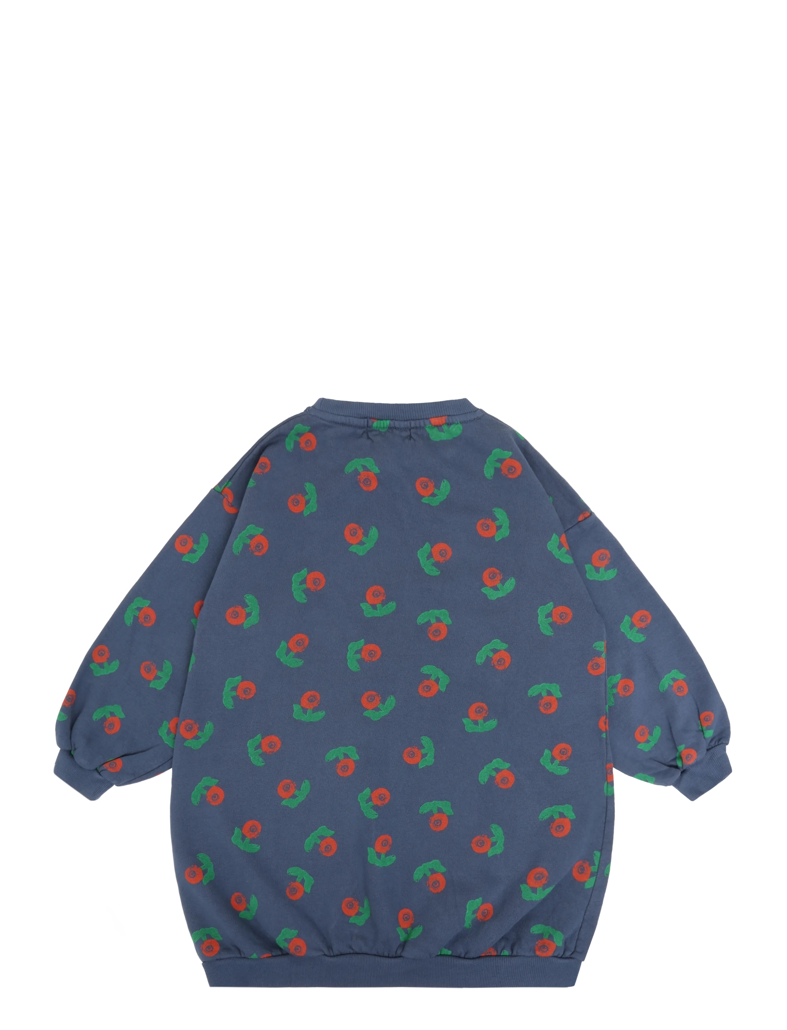Bobo Choses - Stamp Bloom all over sweatshirt dress - navy - 1