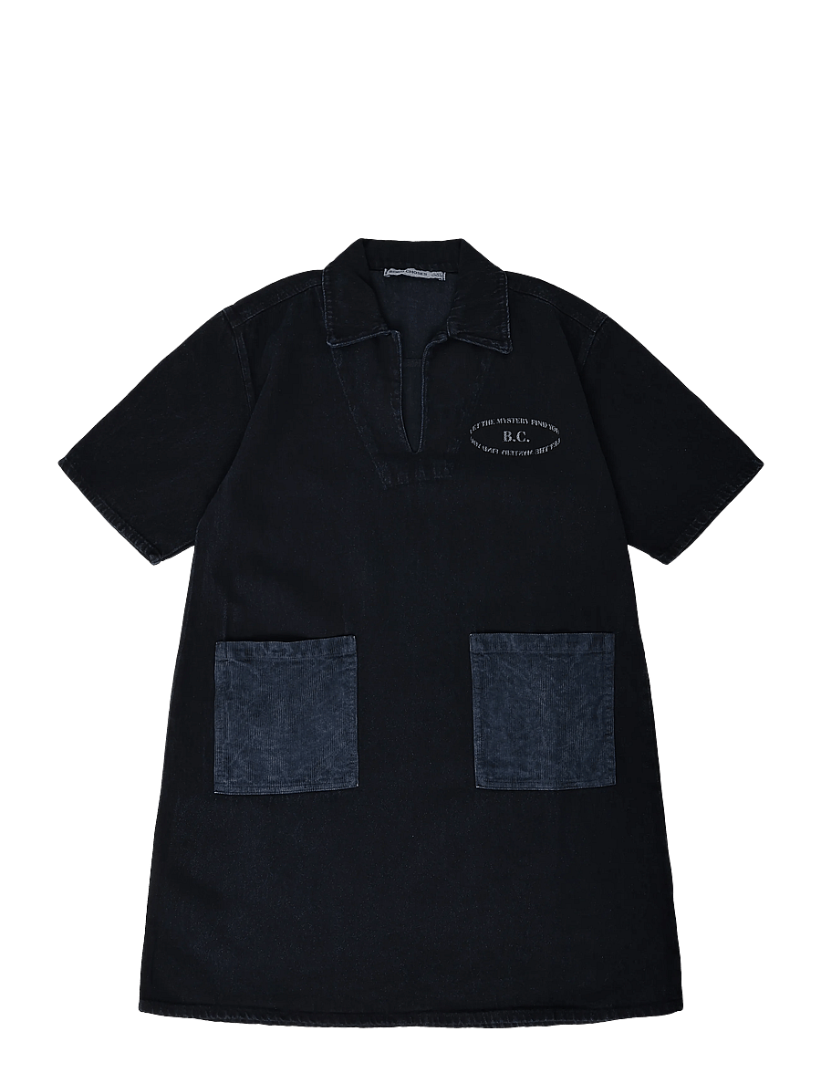 Bobo Choses - Bobo Choses Mystery BC denim dress - kortærmede hverdagskjoler - navy - 0