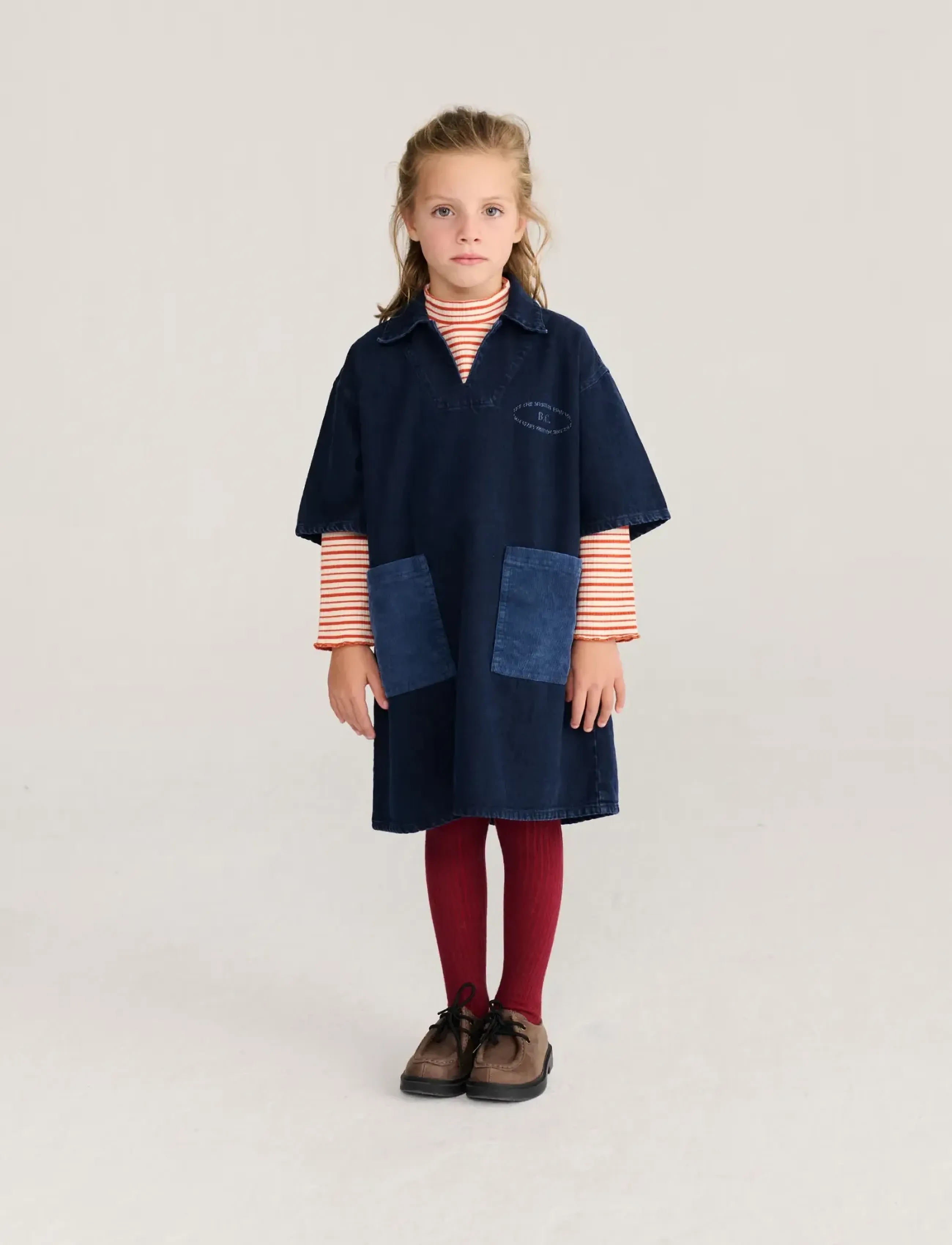 Bobo Choses - Bobo Choses Mystery BC denim dress - kurzärmelige freizeitkleider - navy - 3