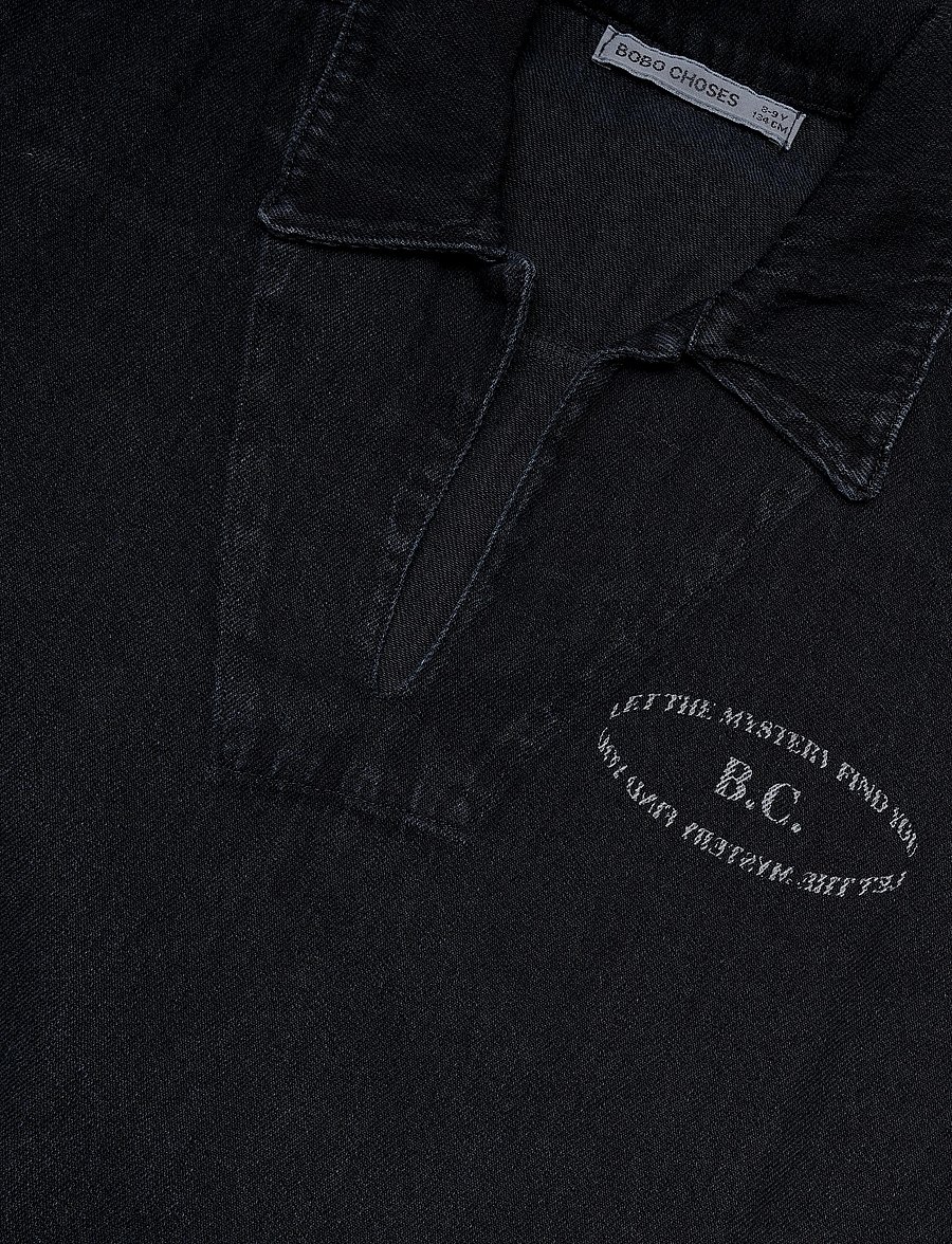 Bobo Choses - Bobo Choses Mystery BC denim dress - kortærmede hverdagskjoler - navy - 2