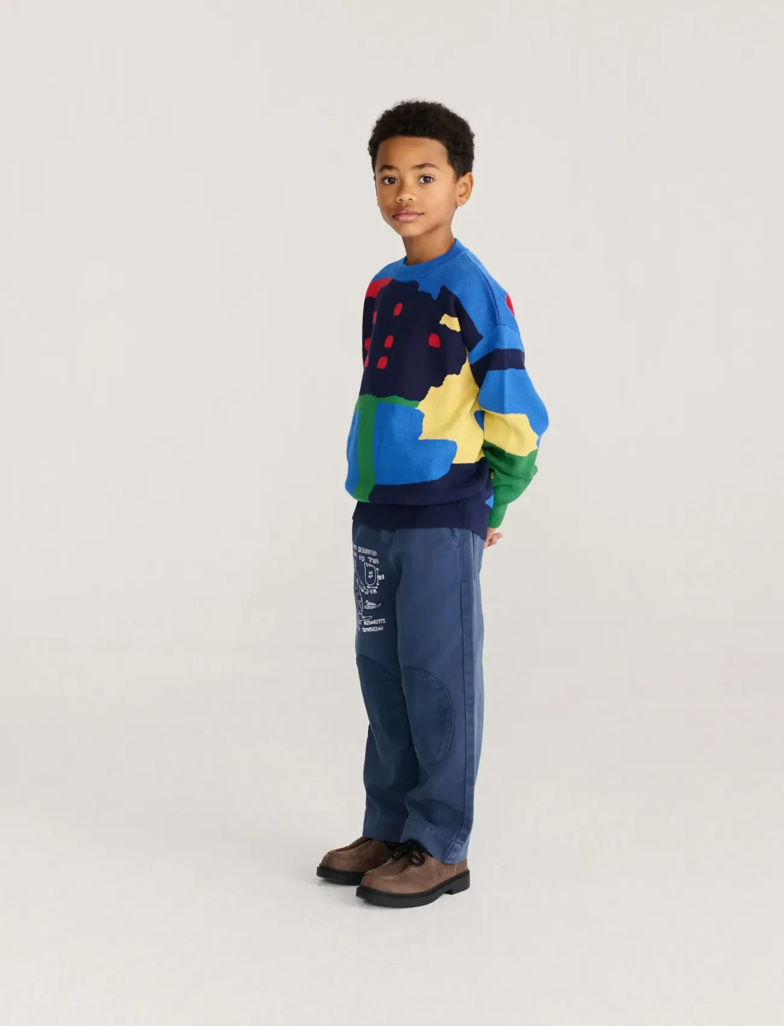 Bobo Choses - Paint Forest all over jacquard jumper - pullover - multi coloured - 3