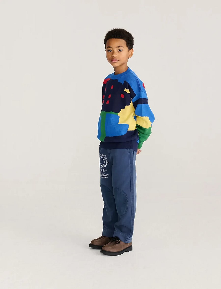 Bobo Choses - Paint Forest all over jacquard jumper - pullover - multi coloured - 3