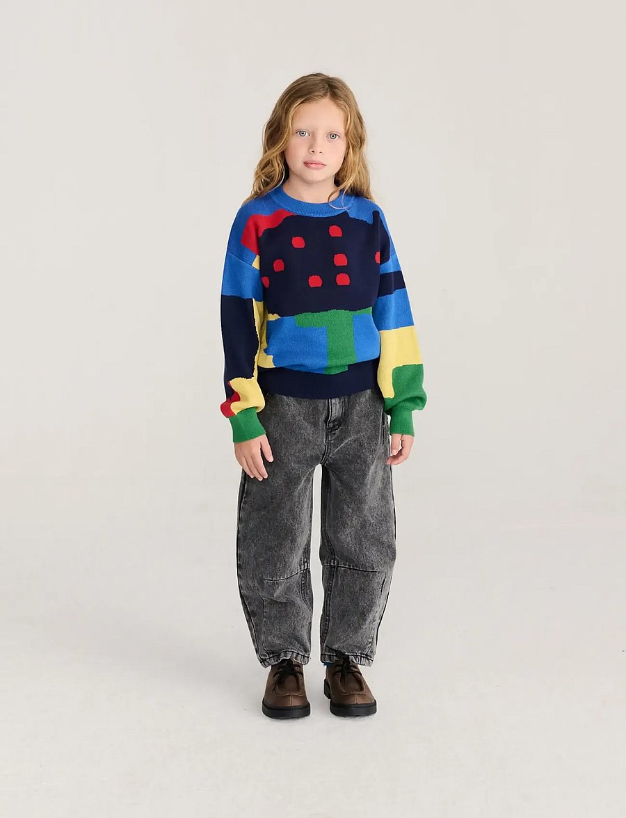 Bobo Choses - Paint Forest all over jacquard jumper - pullover - multi coloured - 4