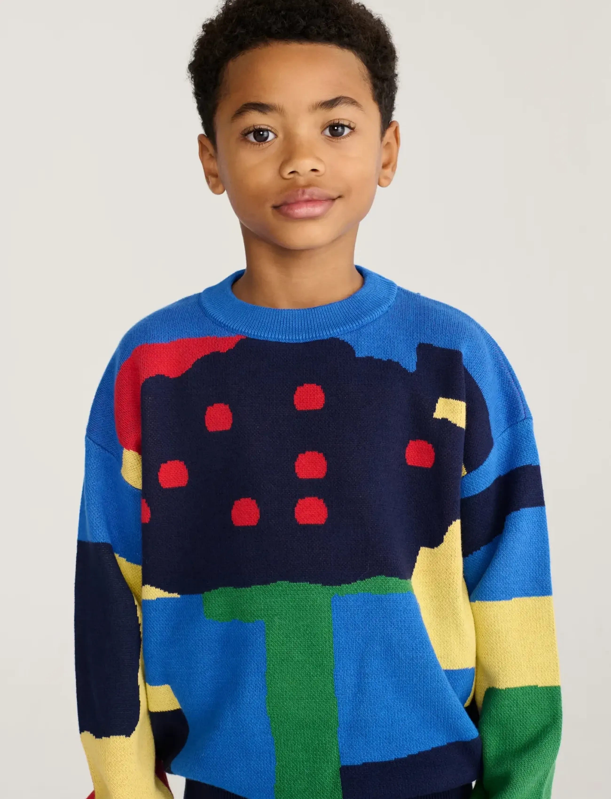 Bobo Choses Paint Forest all over jacquard jumper - Meestele - MULTI COLOURED / multi