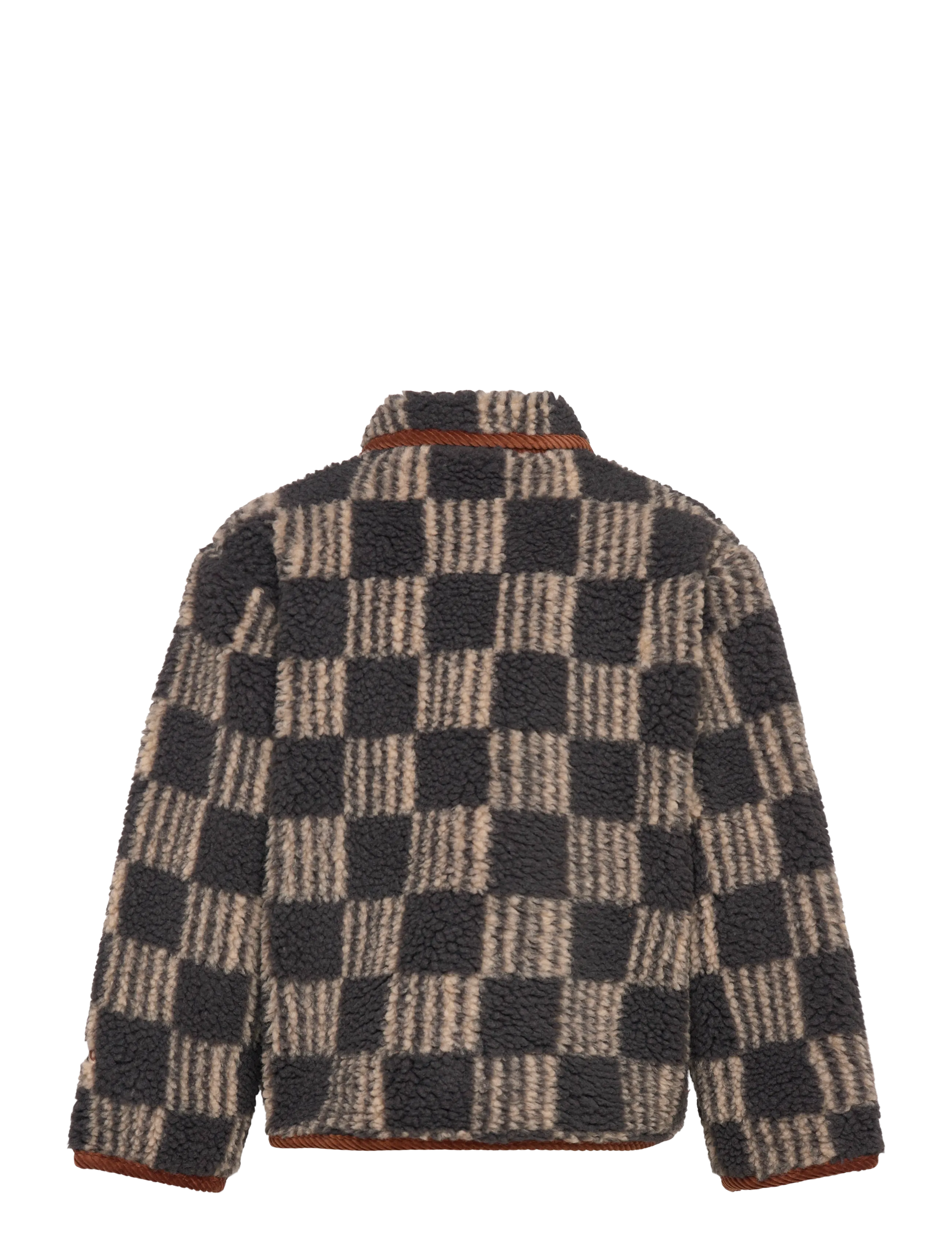 Bobo Choses - Almost Moiré all over sheepskin jacket - grey - 1