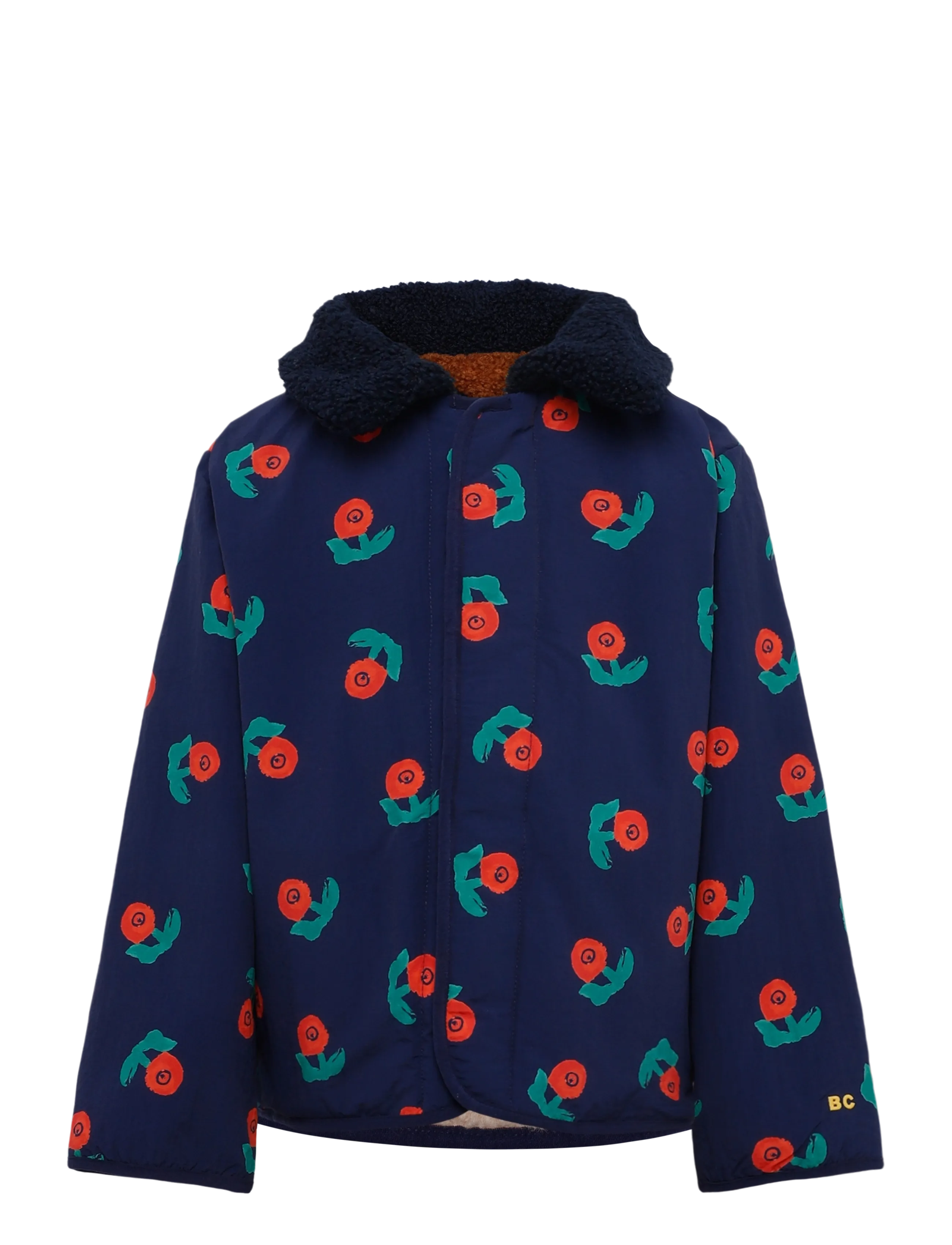 Bobo Choses Stamp Bloom all over reversible jacket - Yttertøy - NAVY / navy