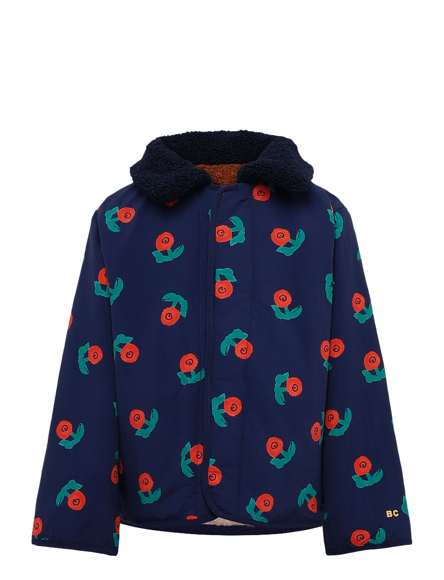 Bobo Choses - Stamp Bloom all over reversible jacket - winterjacke - navy - 0