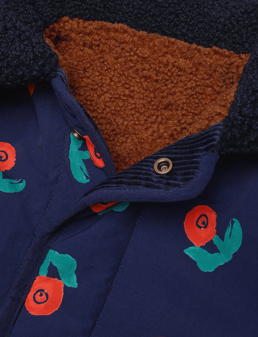 Bobo Choses - Stamp Bloom all over reversible jacket - winterjacke - navy - 2