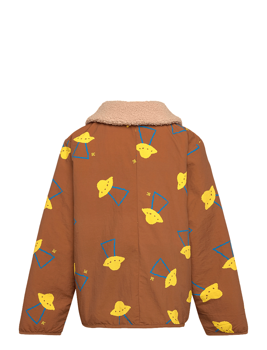 Bobo Choses - Pixel Abduction all over reversible jacket - winterjacke - brown - 1