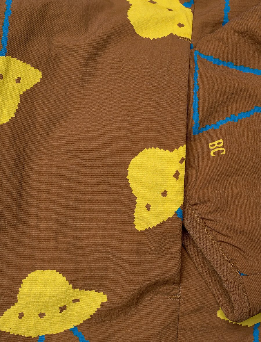 Bobo Choses - Pixel Abduction all over reversible jacket - winterjacke - brown - 3