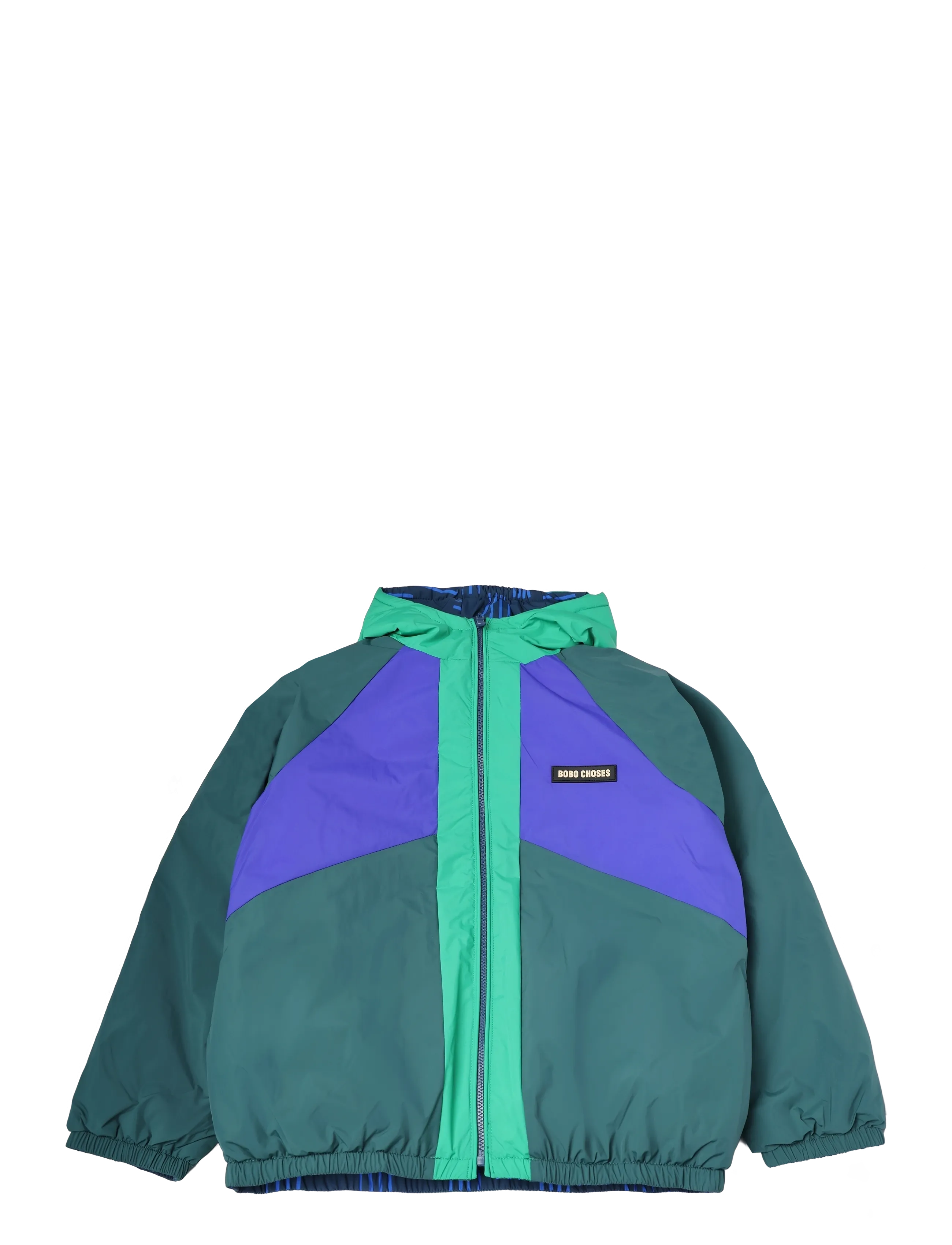 Bobo Choses Almost Moiré all over reversible anorak - Joped - NAVY / navy