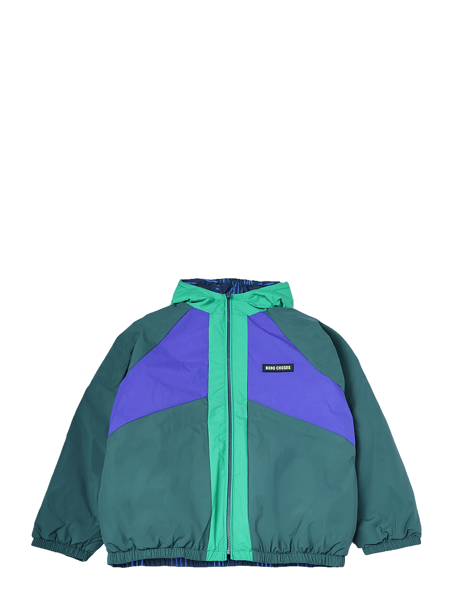 Bobo Choses - Almost Moiré all over reversible anorak - anorakker - navy - 0
