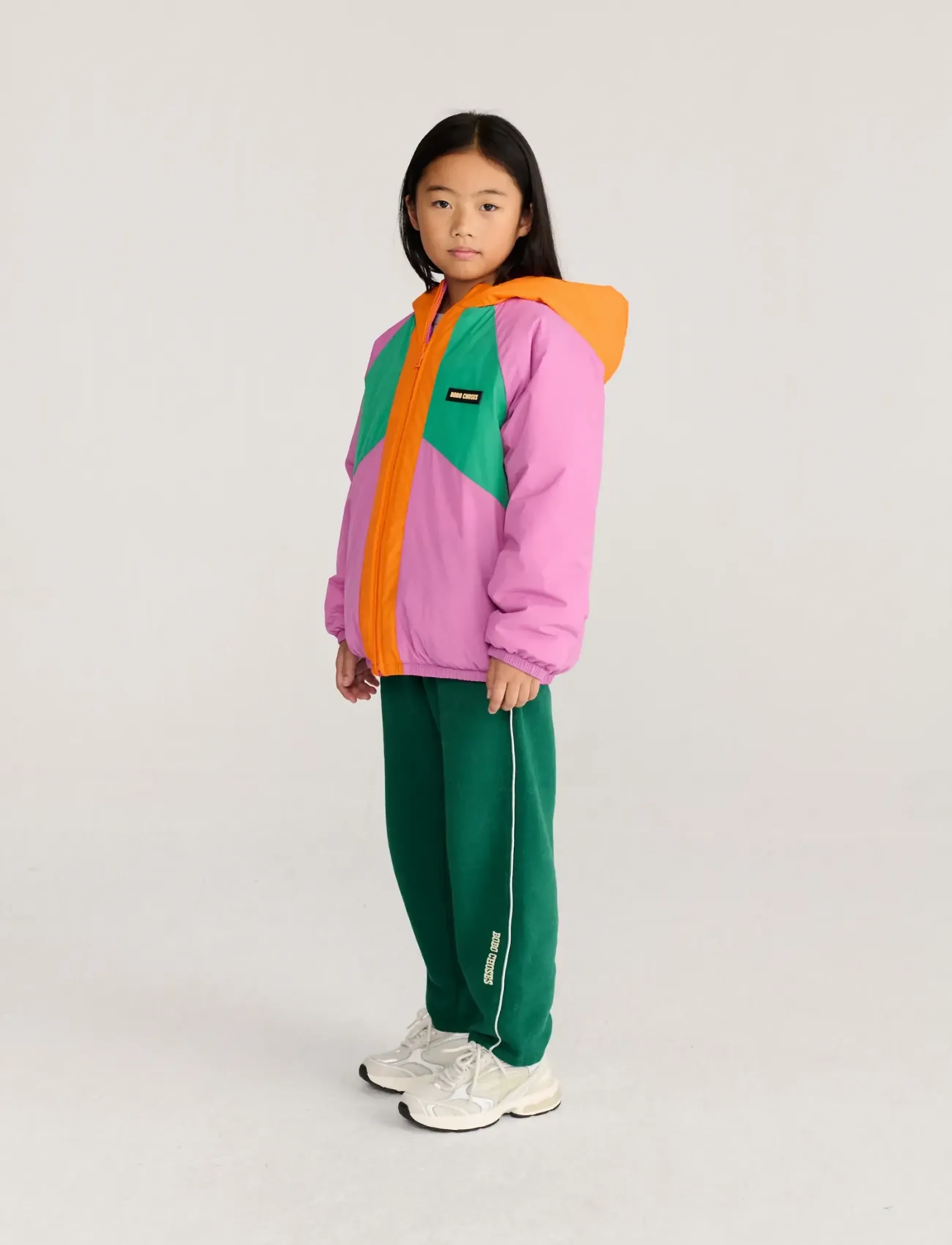 Bobo Choses - Almost Moiré all over reversible anorak - anorakid - pink - 4
