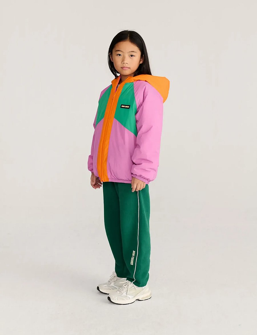 Bobo Choses - Almost Moiré all over reversible anorak - anorakid - pink - 4