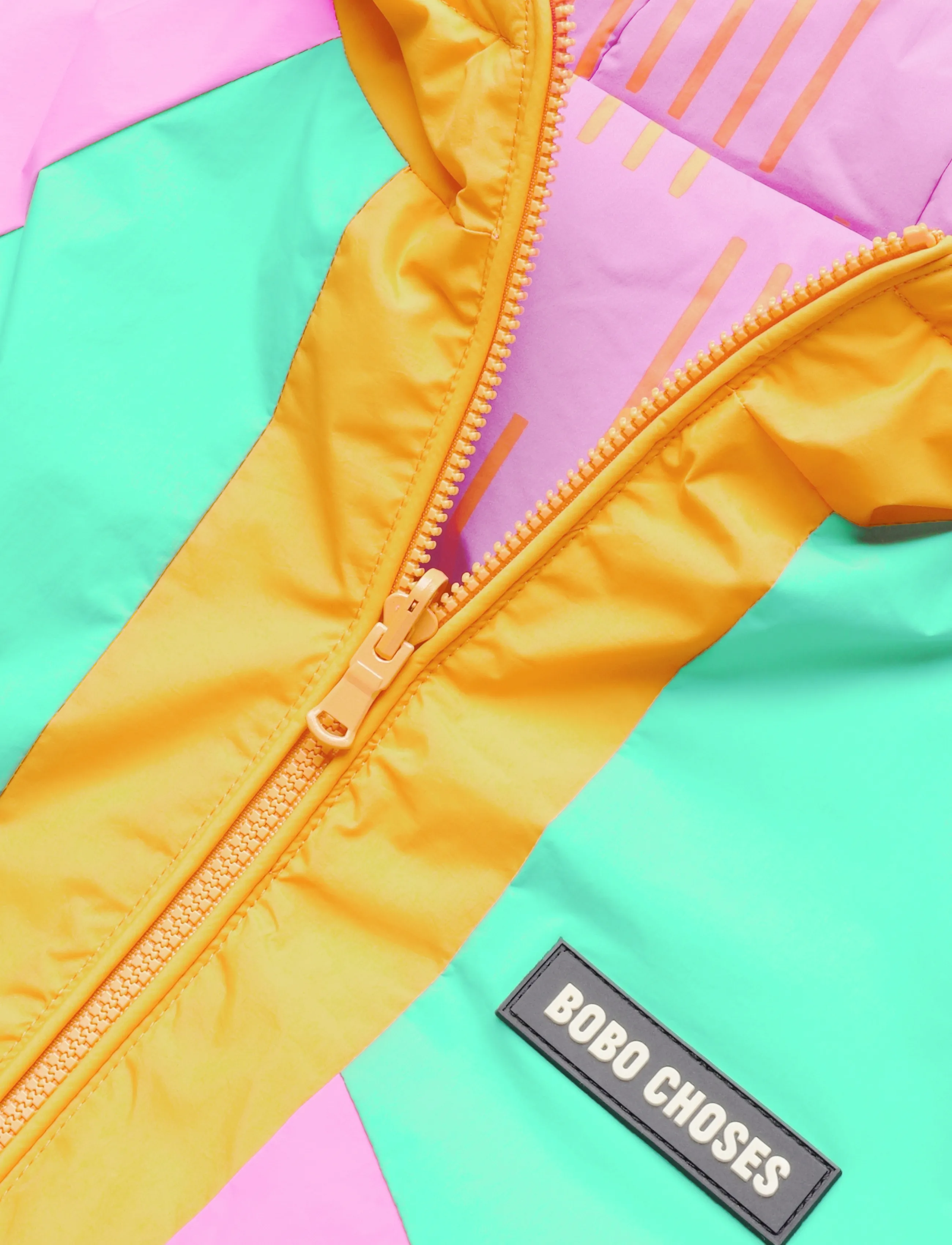 Bobo Choses - Almost Moiré all over reversible anorak - pink - 2