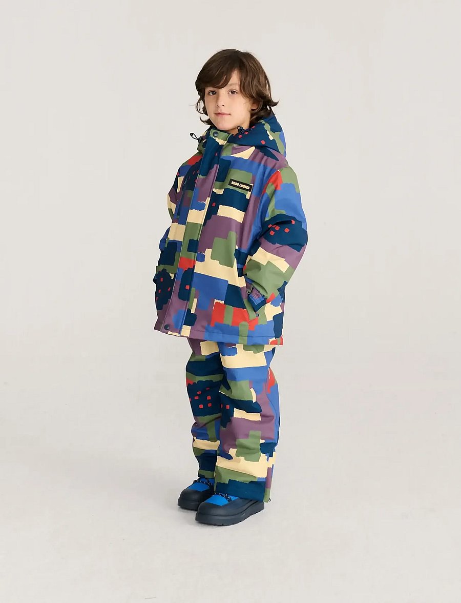 Bobo Choses - Paint Forest all over ski anorak - skíðajakkar - multi coloured - 3