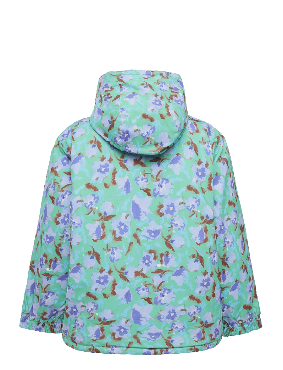 Bobo Choses - Watercolor all over ski anorak - skidjackor - green - 1