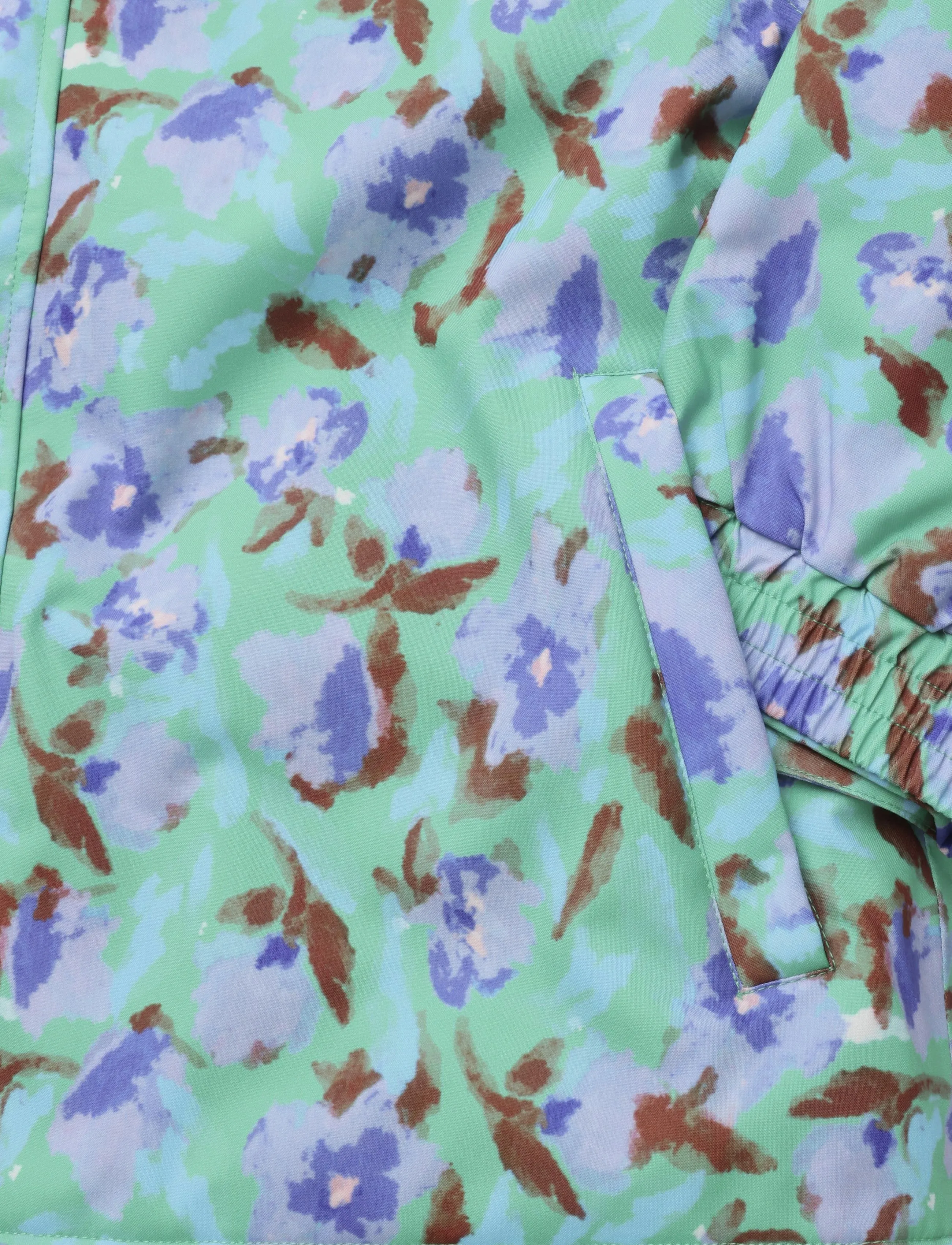 Bobo Choses - Watercolor all over ski anorak - skidjackor - green - 3