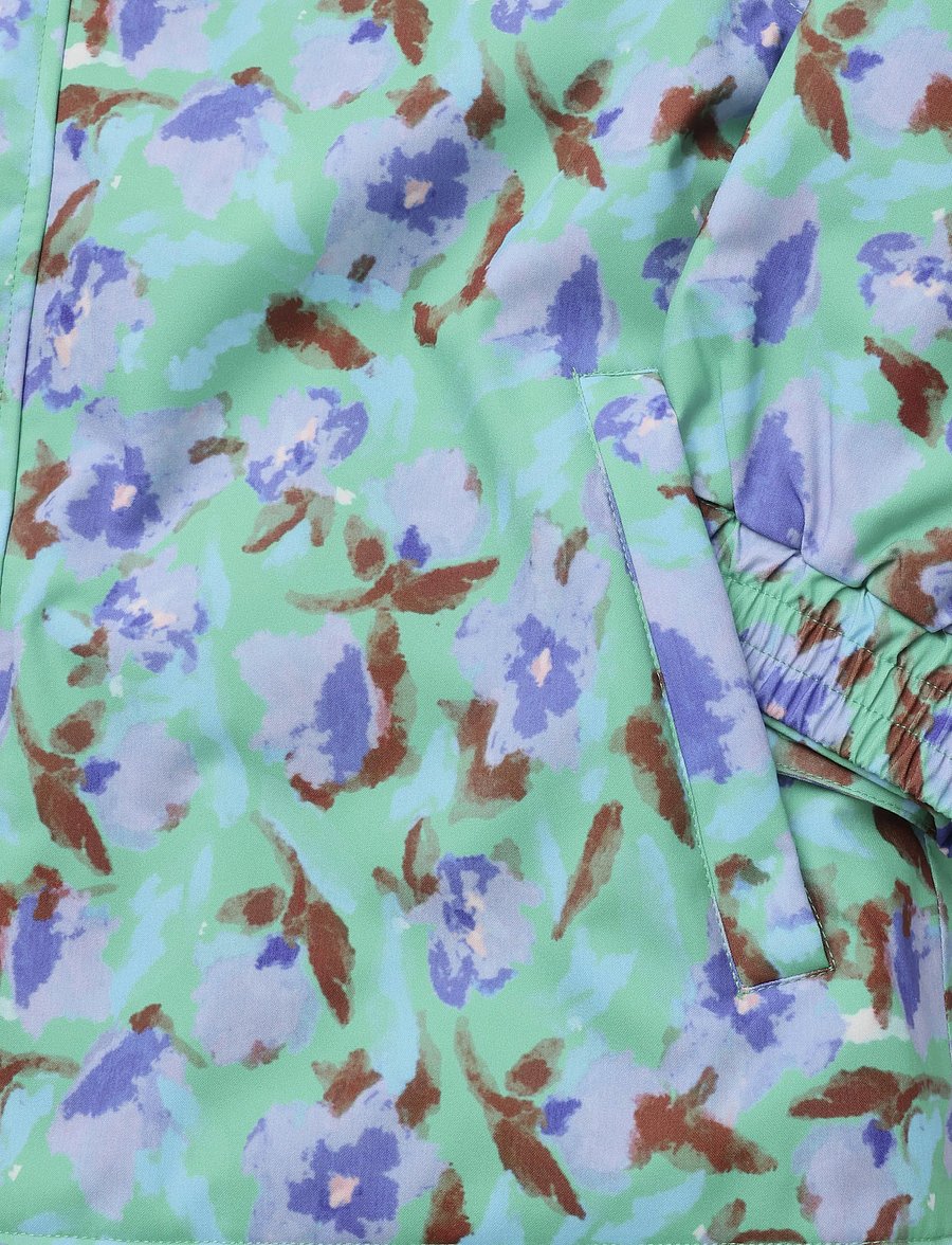 Bobo Choses - Watercolor all over ski anorak - skidjackor - green - 3