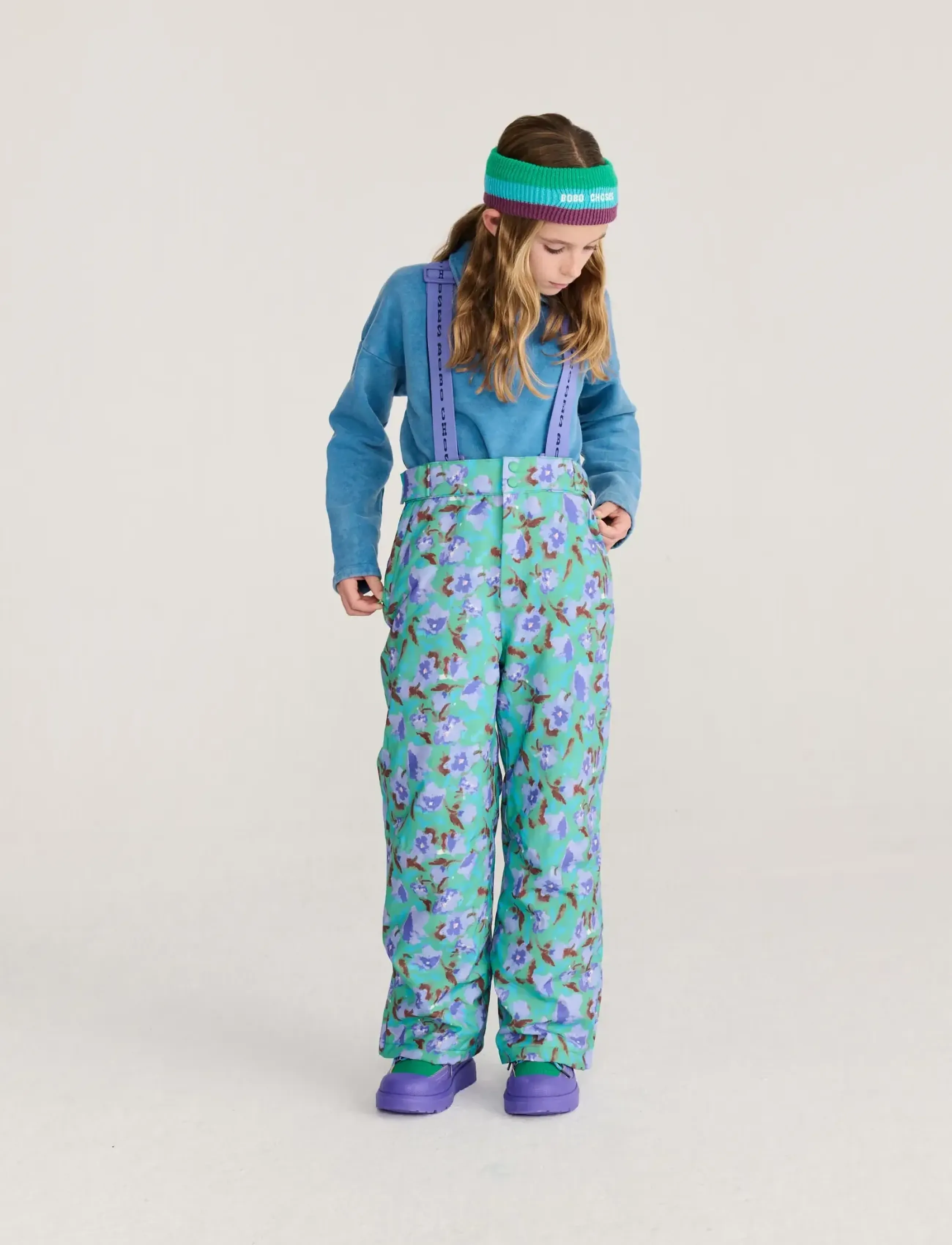 Bobo Choses Watercolor all over ski pants - Bobo Choses - PURPLE / purple
