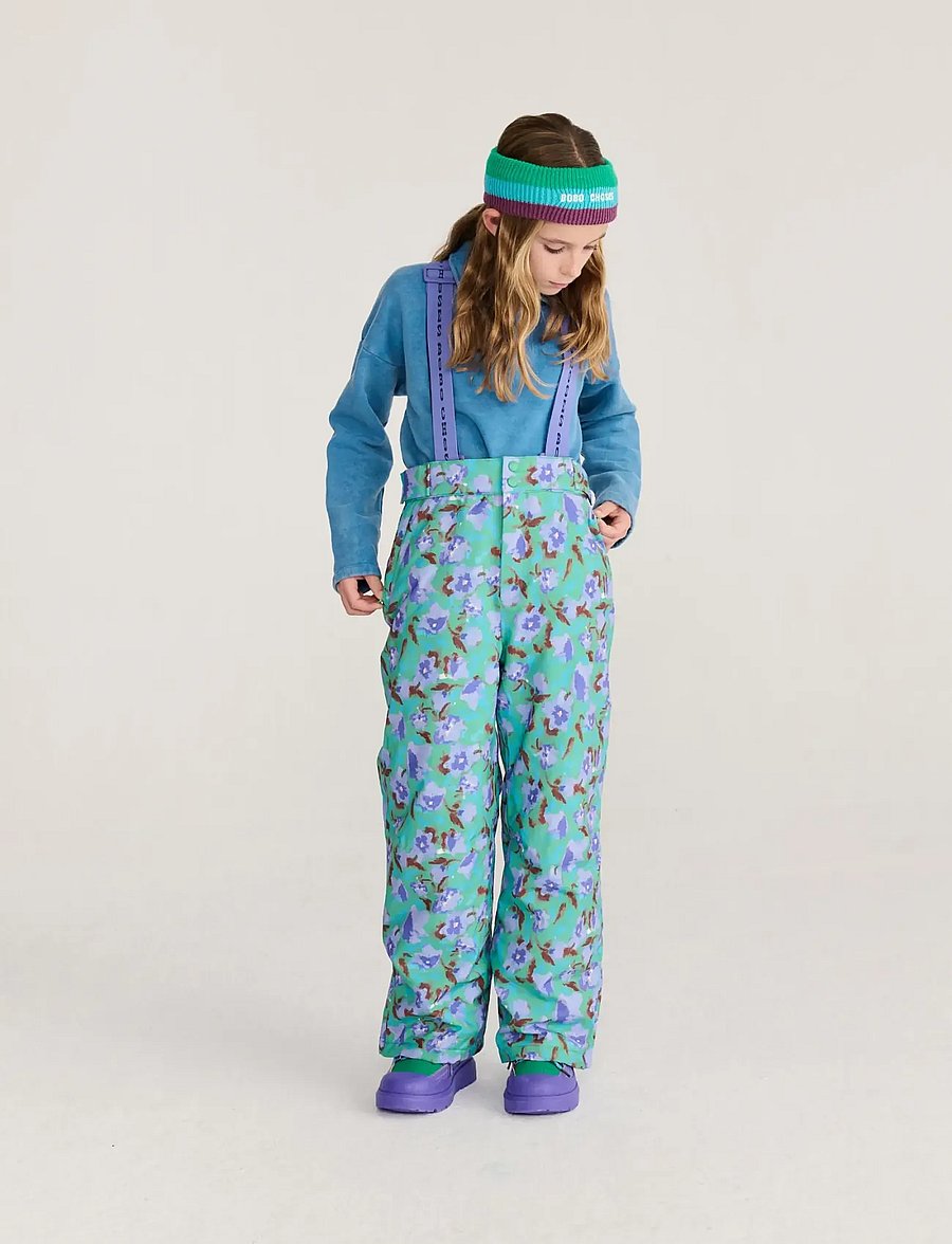 Bobo Choses - Watercolor all over ski pants - winterhose - purple - 0