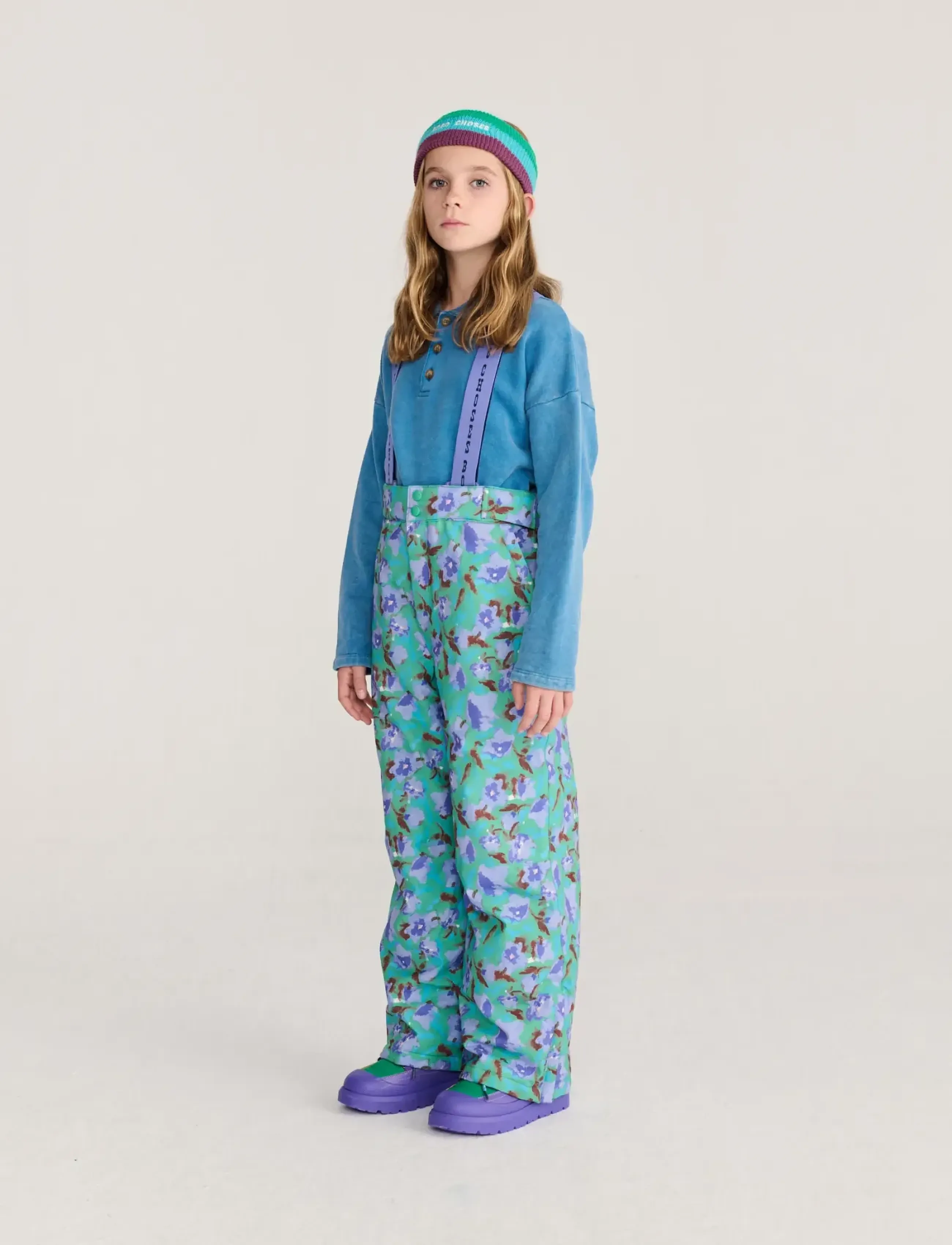 Bobo Choses - Watercolor all over ski pants - winterhose - purple - 3