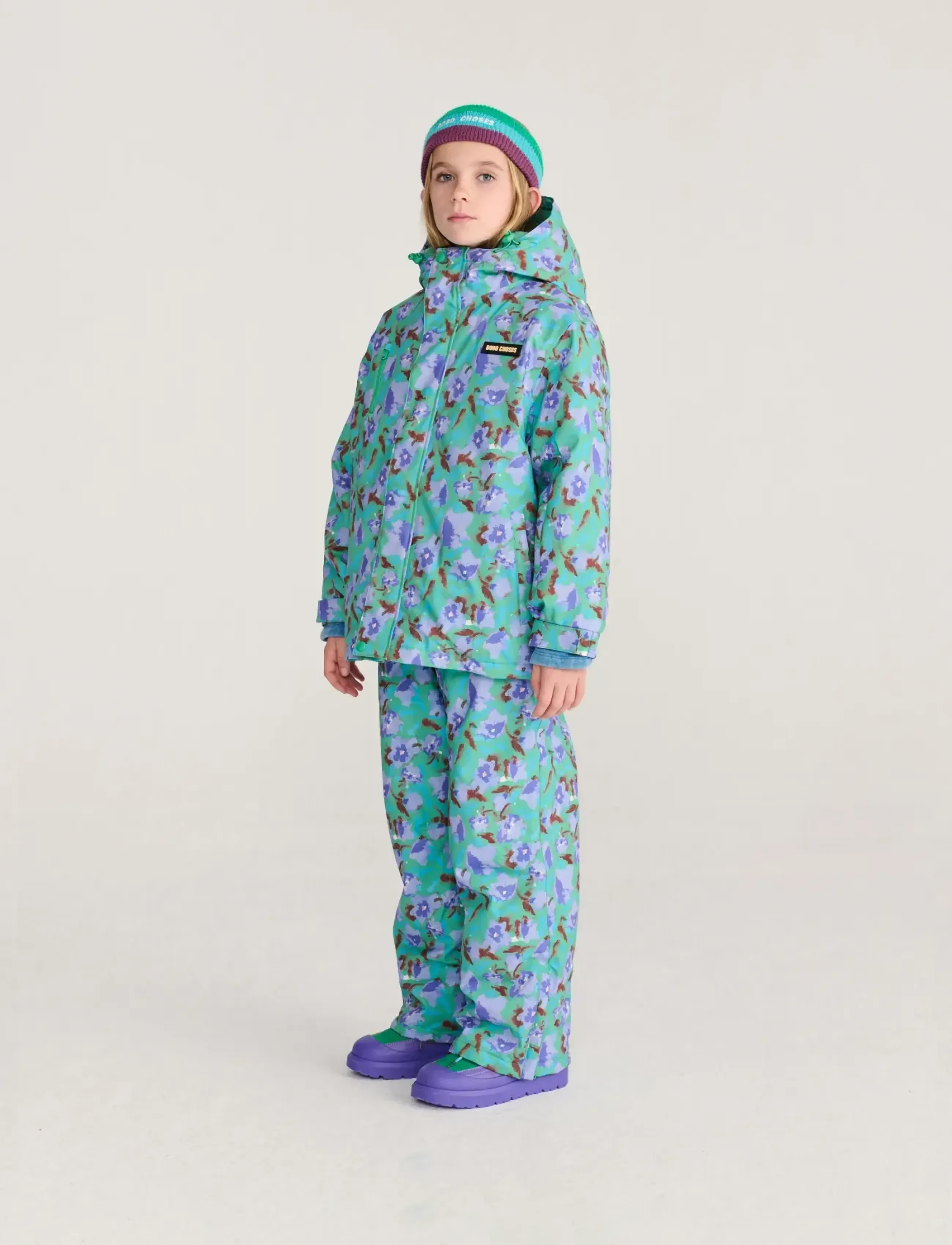 Bobo Choses - Watercolor all over ski pants - winterhose - purple - 4