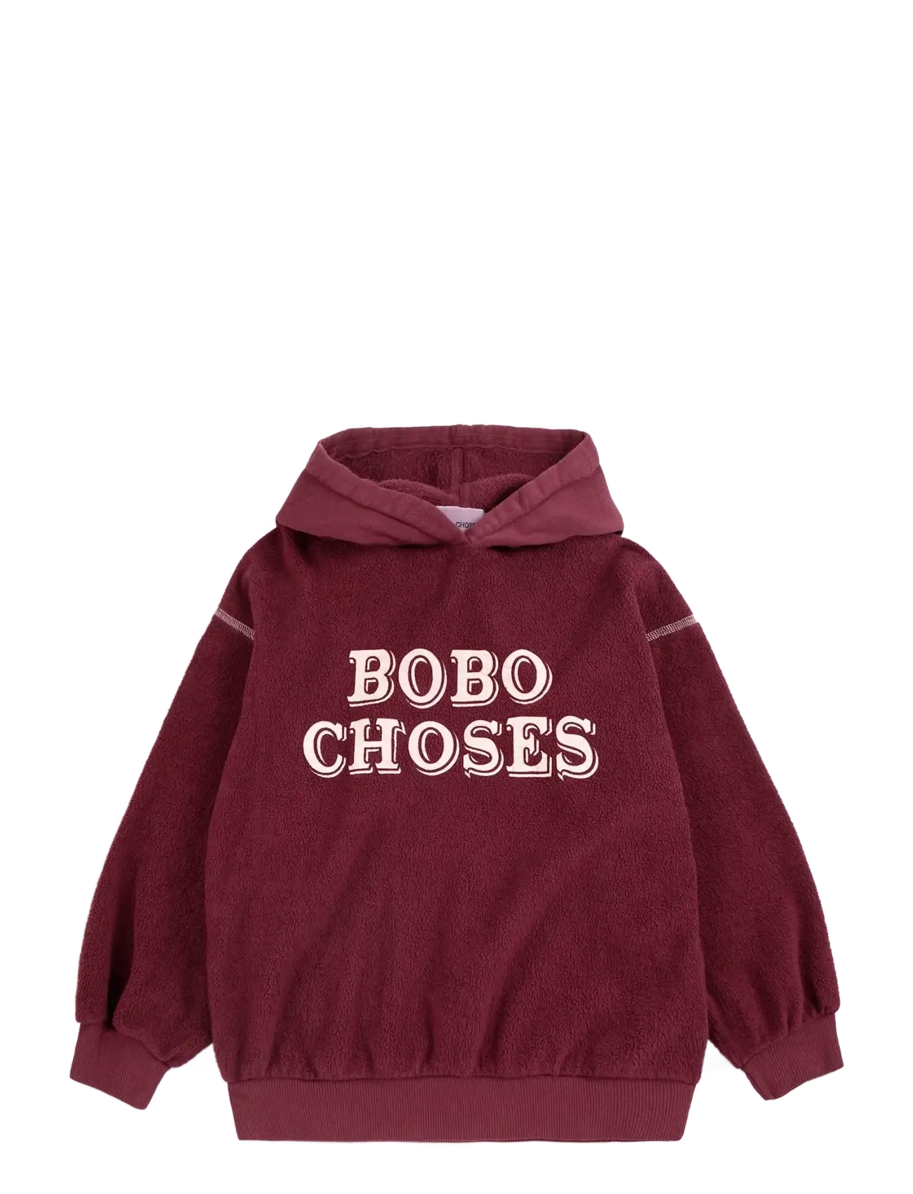 Bobo Choses - Bobo Choses Embossed hoodie sweat - hoodies - burgundy - 1