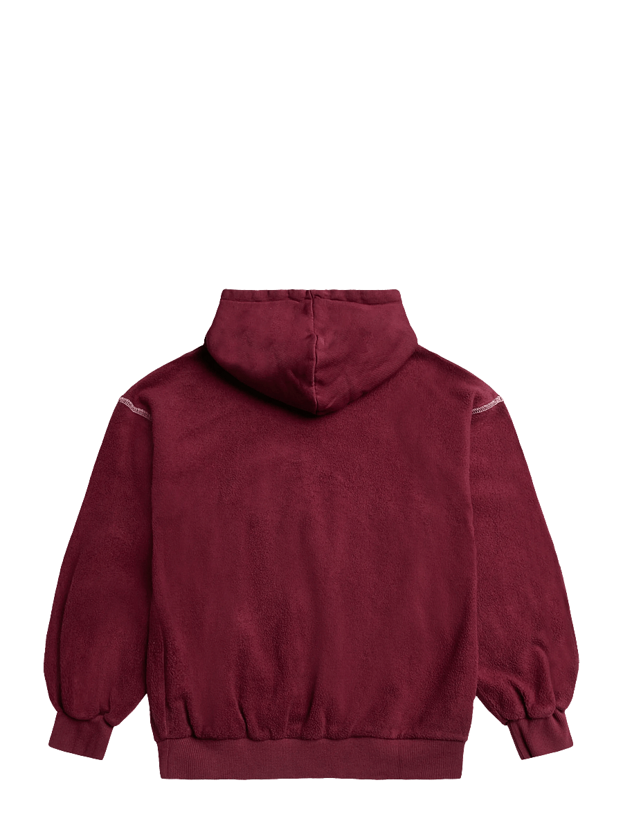 Bobo Choses - Bobo Choses Embossed hoodie sweat - kapuzenpullover - burgundy - 2