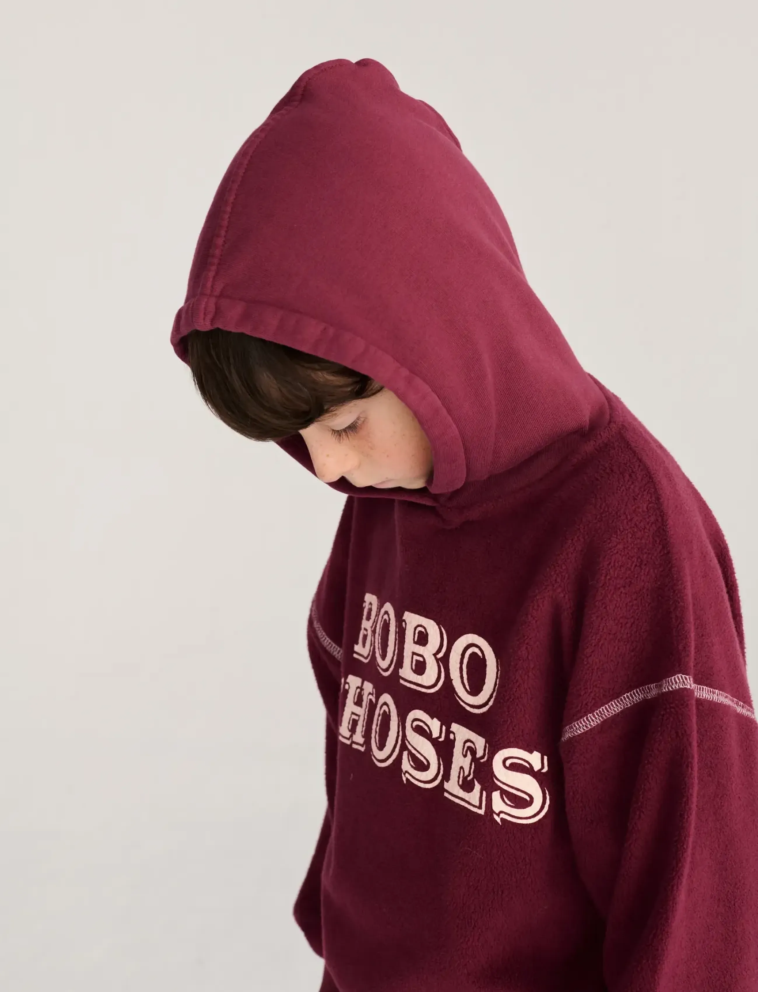 Bobo Choses - Bobo Choses Embossed hoodie sweat - hoodies - burgundy - 2