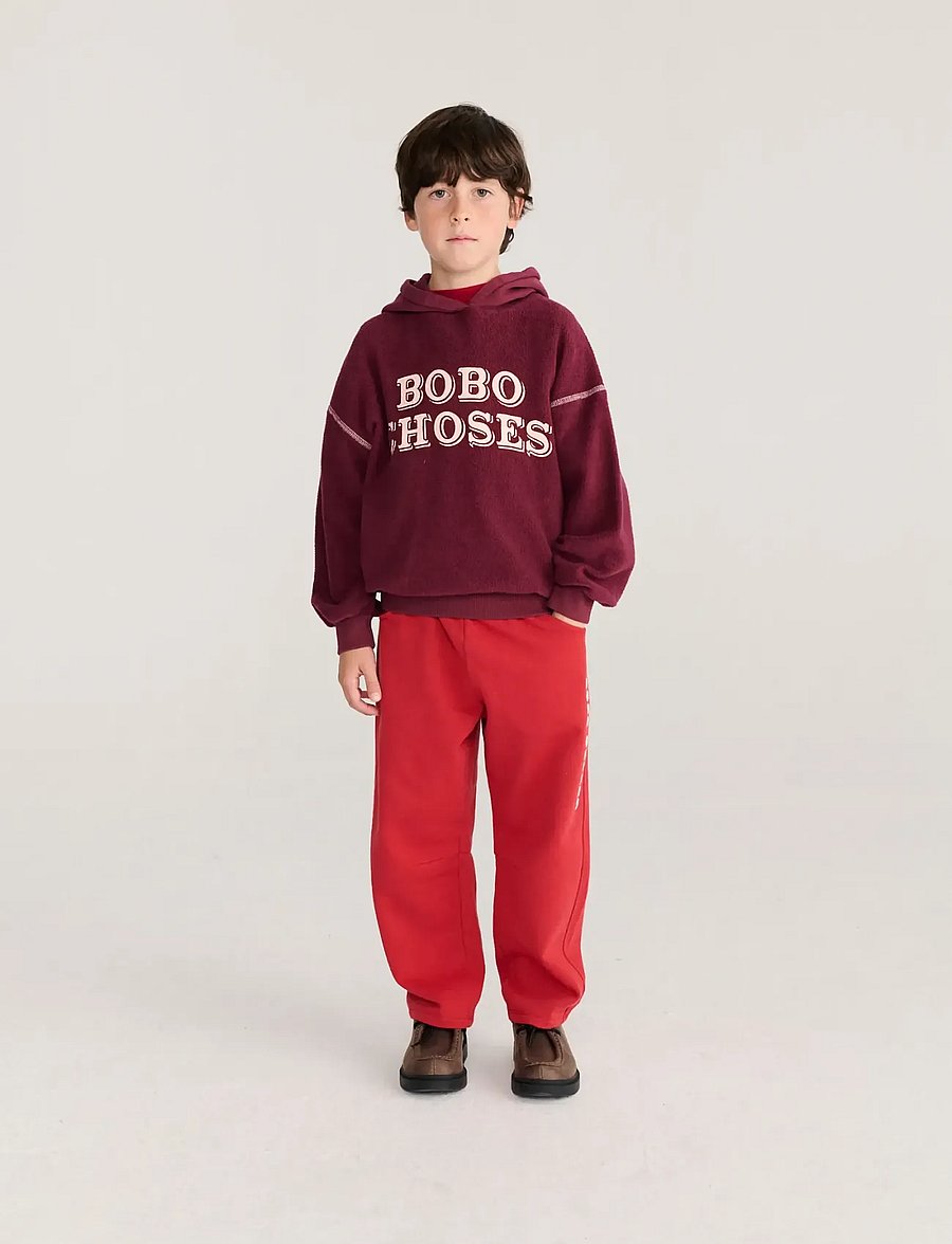 Bobo Choses - Bobo Choses Embossed hoodie sweat - hættetrøjer - burgundy - 3