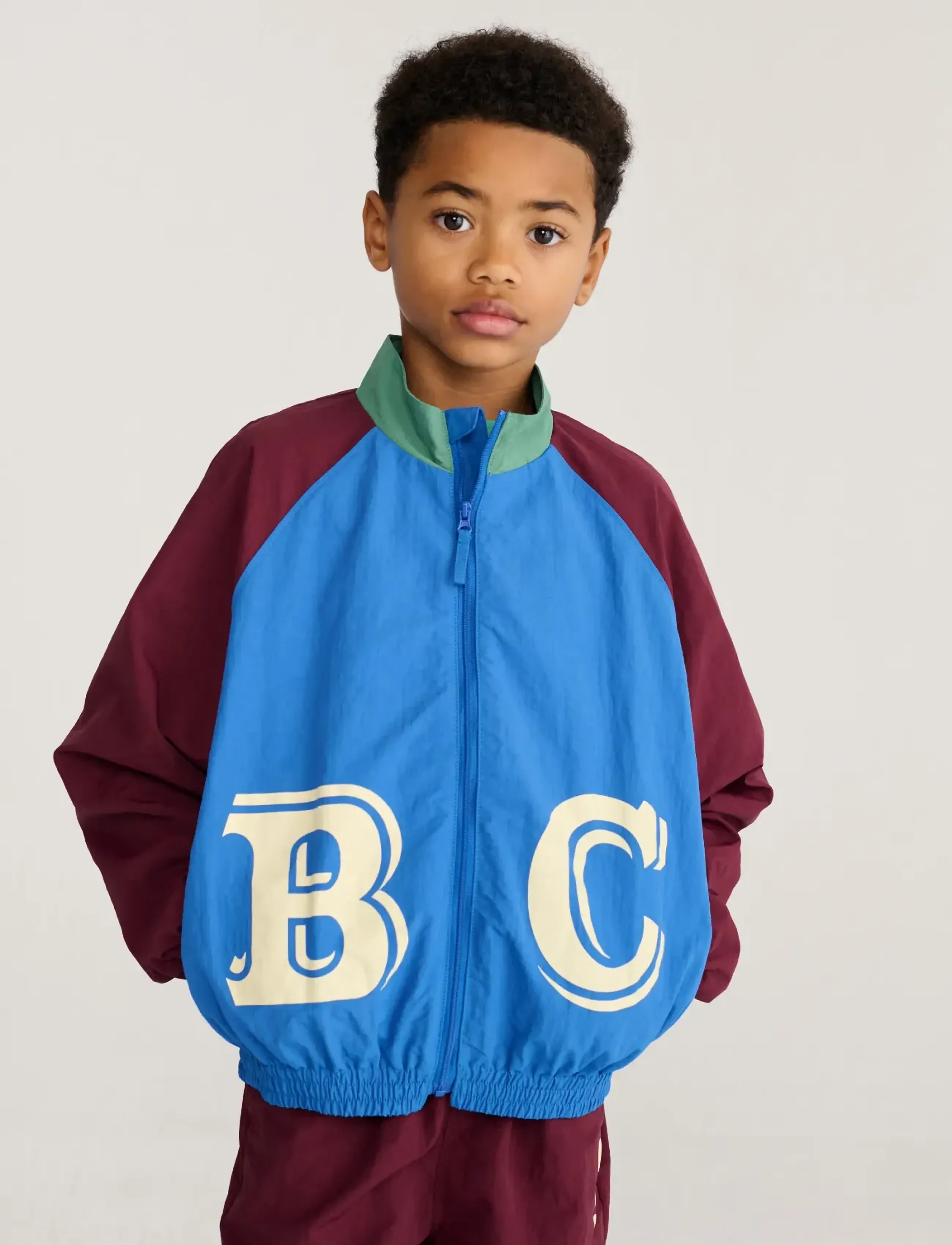 Bobo Choses - B.C. Embossed tracksuit jacket Bobo Choses - leichte jacken - blue - 0