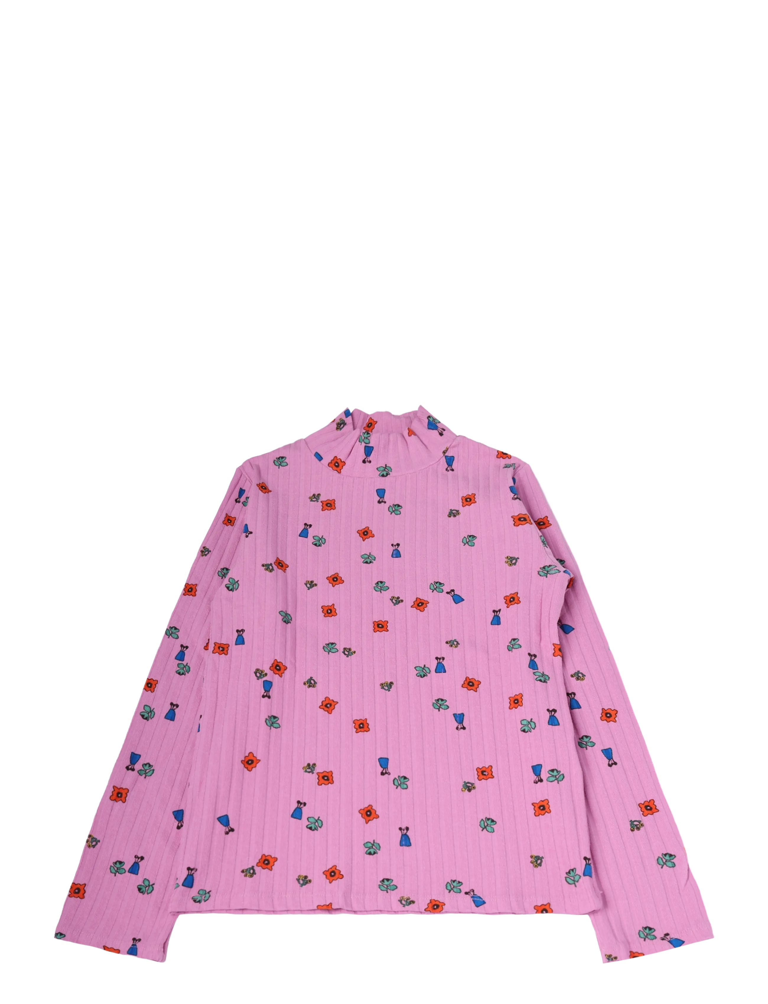 Bobo Choses Blossom all over turtleneck T-shirt - Viršutinės dalies drabužiai - PINK / pink/rose