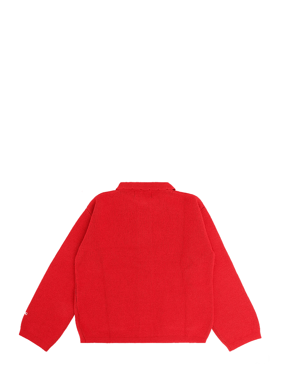 Bobo Choses - Blossom cardigan BC Bobo Choses - cardigans - red - 1