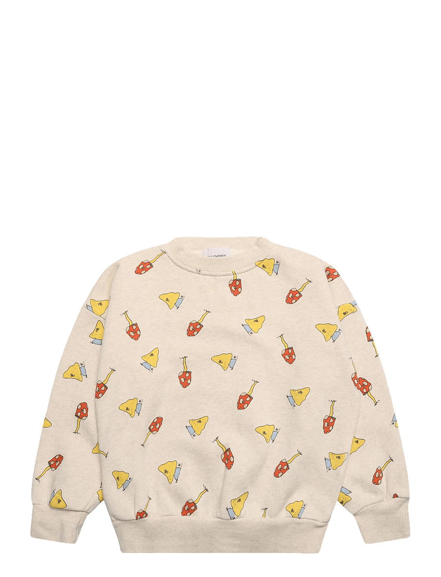 Bobo Choses - Mush Monster Duo all over sweatshirt - sweatshirts - white - 0