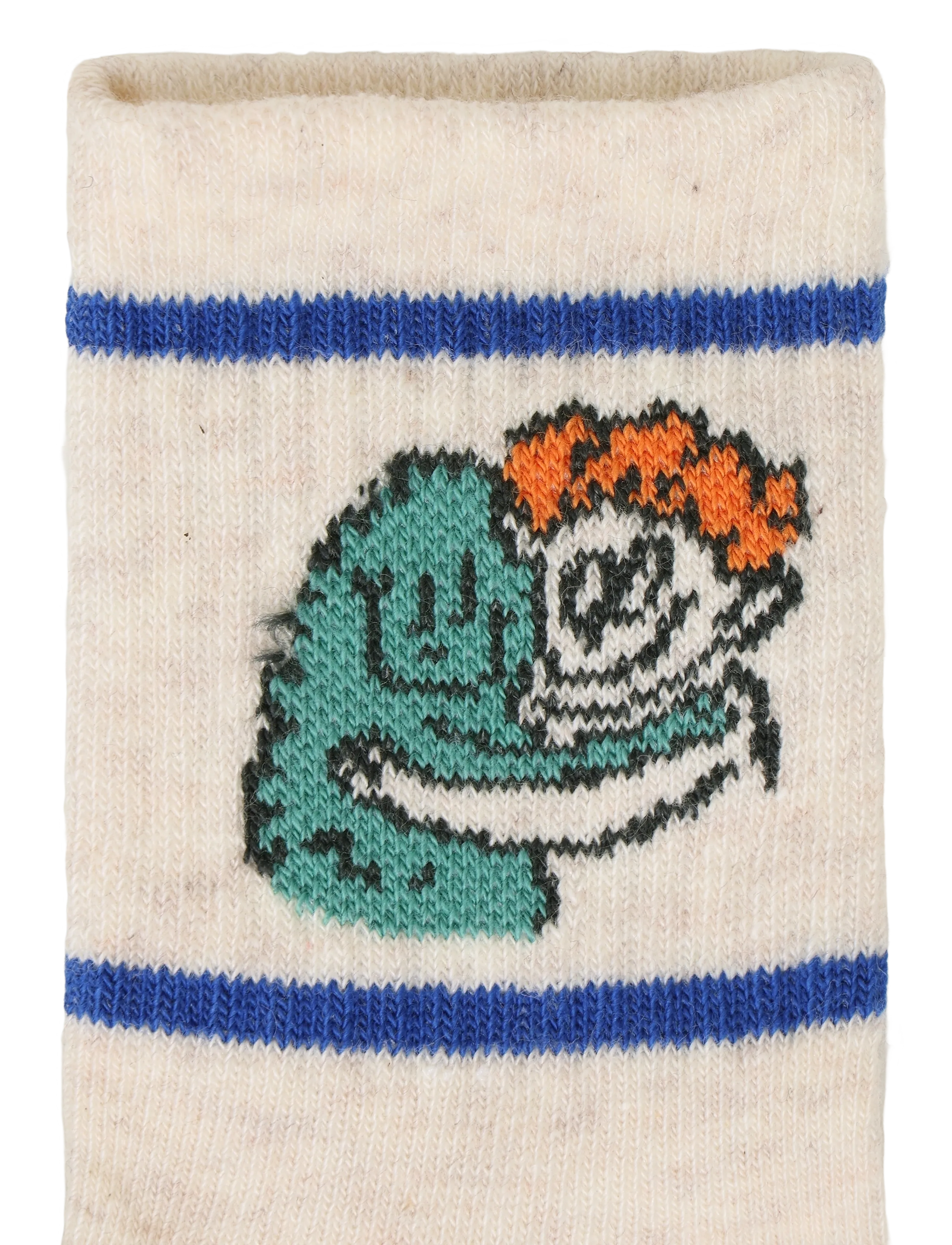 Bobo Choses - Hug Hairy Monster short socks - white - 2