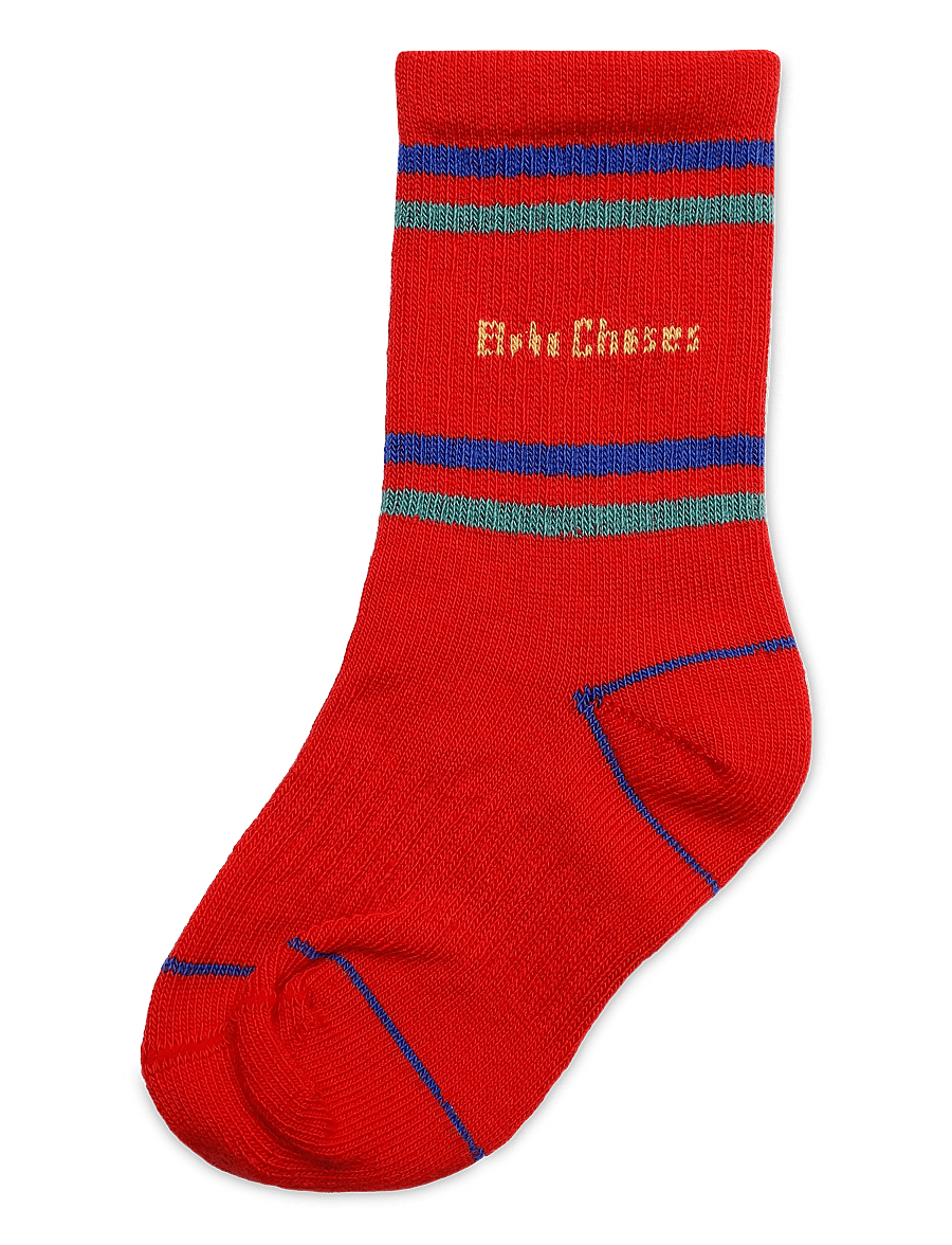 Bobo Choses - Lake Monster short socks Bobo Choses - babysokker - red - 0