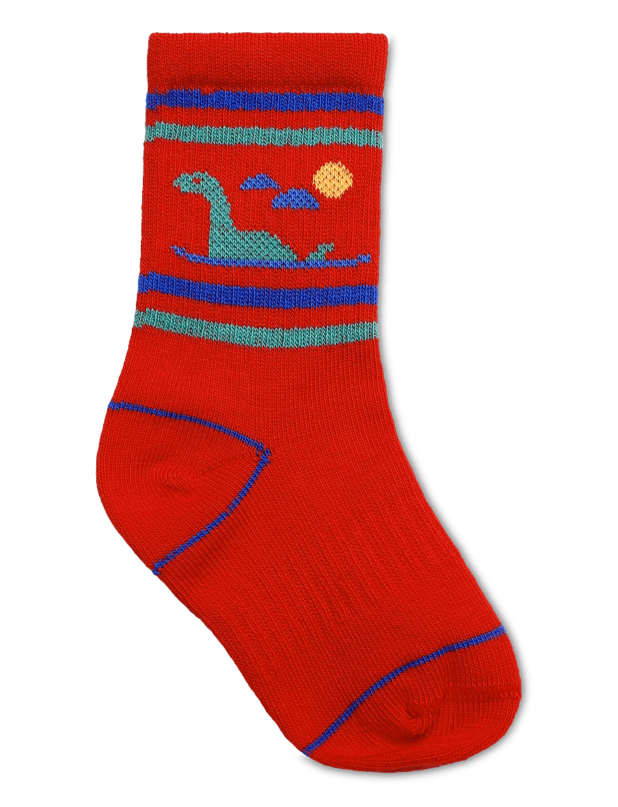 Bobo Choses - Lake Monster short socks Bobo Choses - babysokker - red - 1