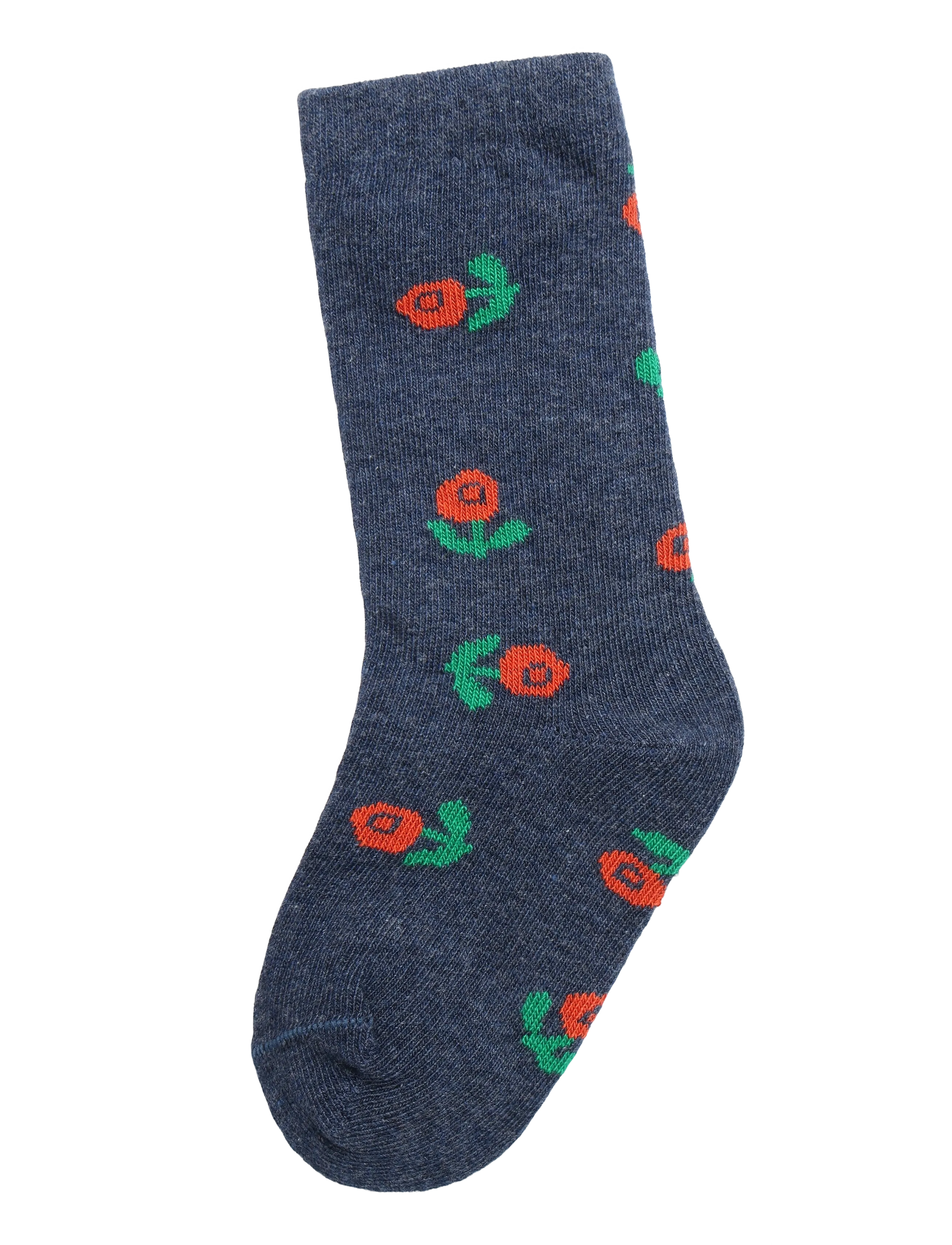 Bobo Choses Stamp Bloom All Over Long Socks, 20/22, Purple, Sokker & Strømpebukser > Sokker, Børn