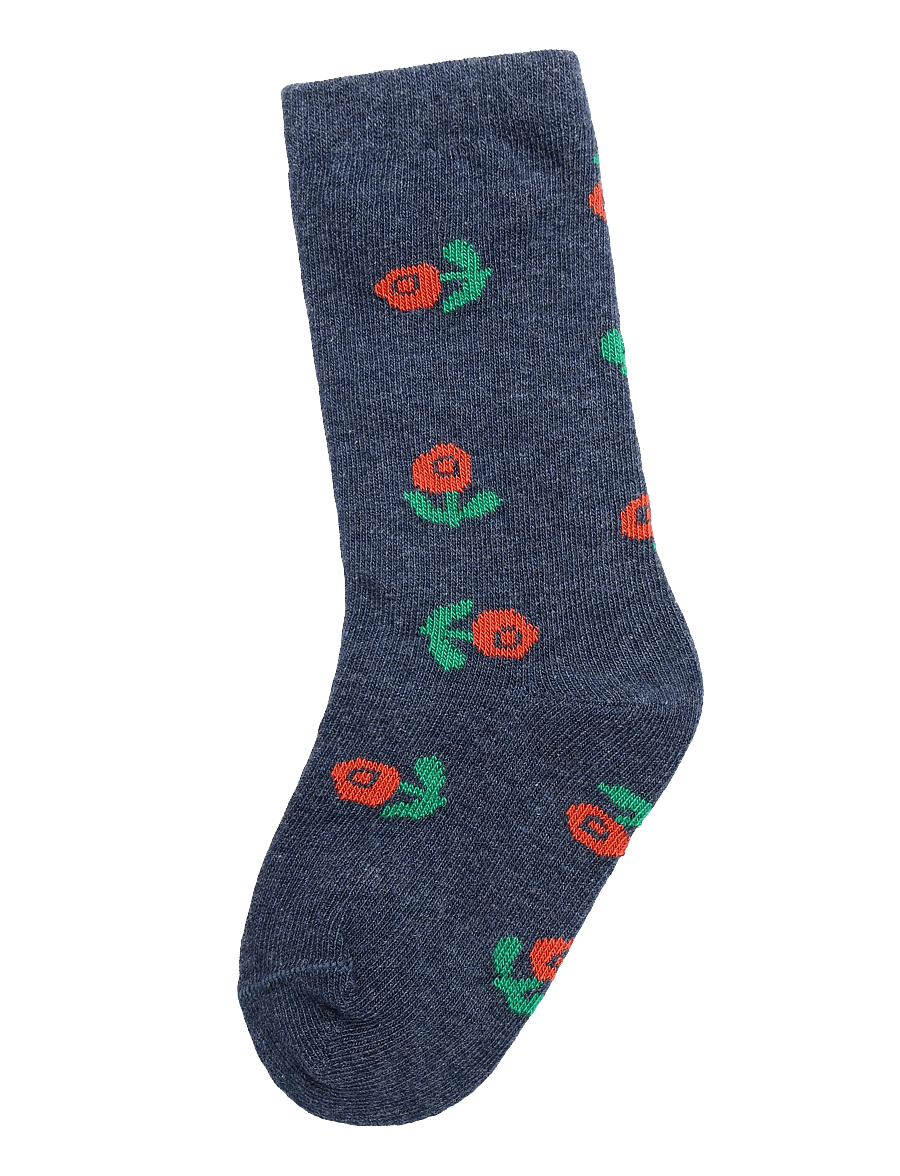 Bobo Choses - Stamp Bloom all over long socks - strümpfe - purple - 0