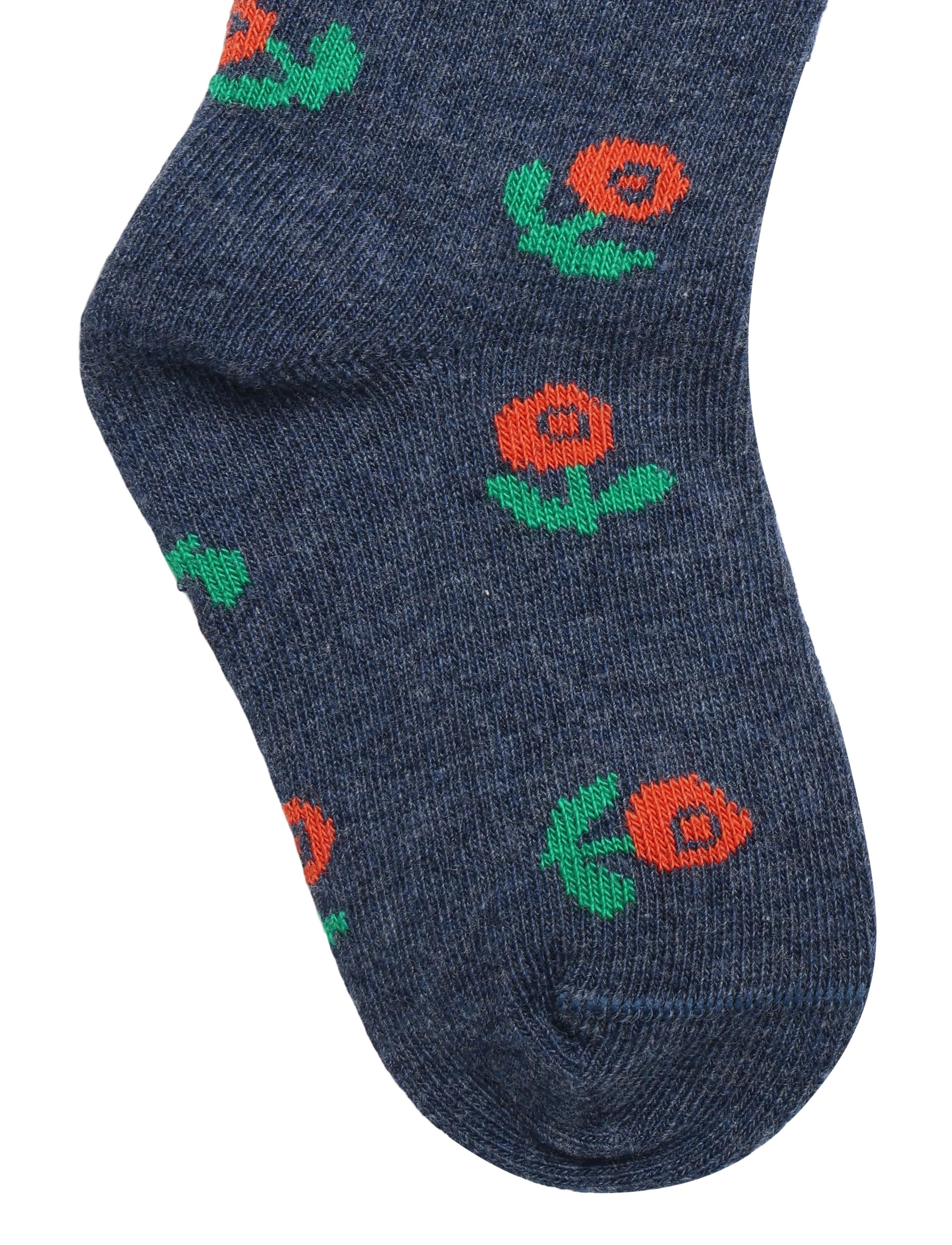 Bobo Choses - Stamp Bloom all over long socks - sokid - purple - 1