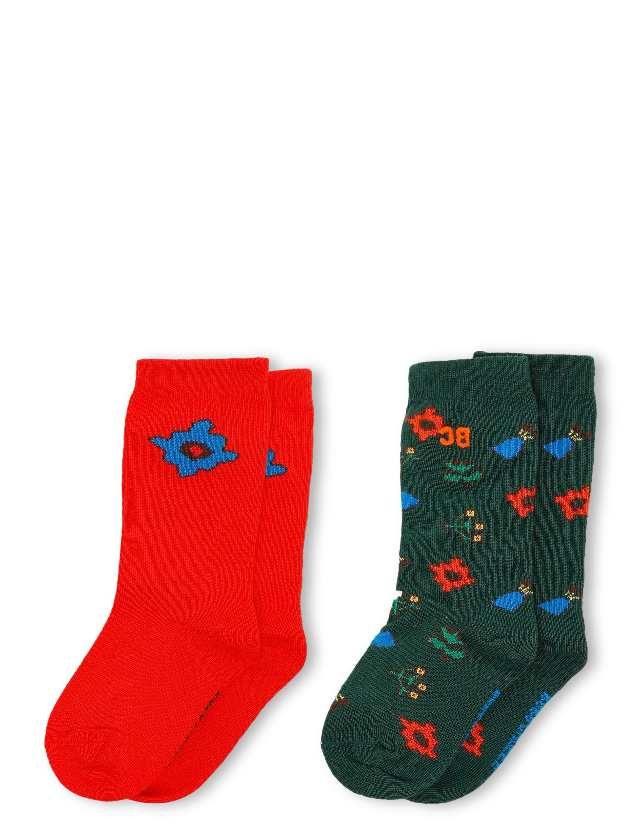 Bobo Choses Blossom all over socks pack - Socks & Tights - RED / red