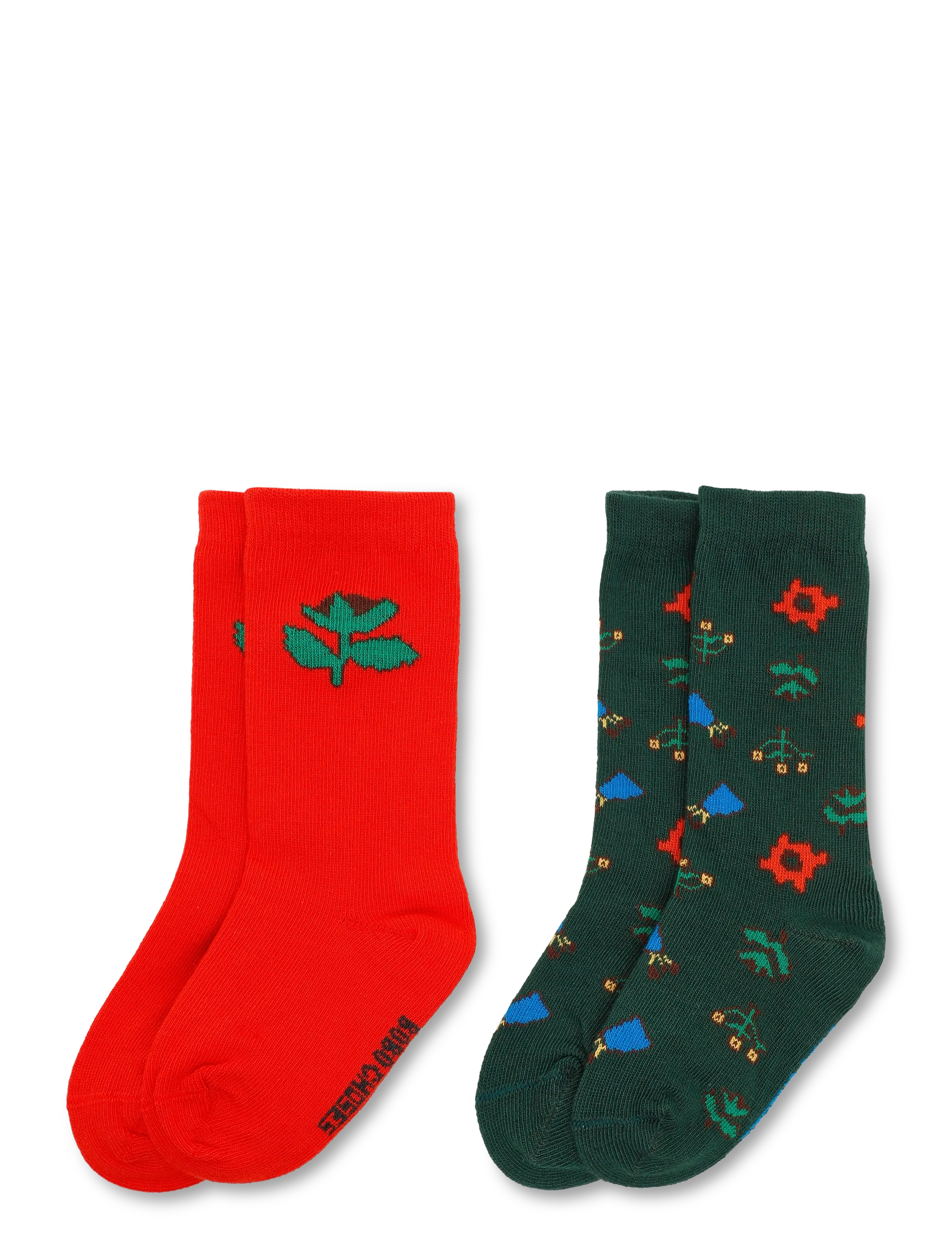 Bobo Choses - Blossom all over socks pack - red - 1